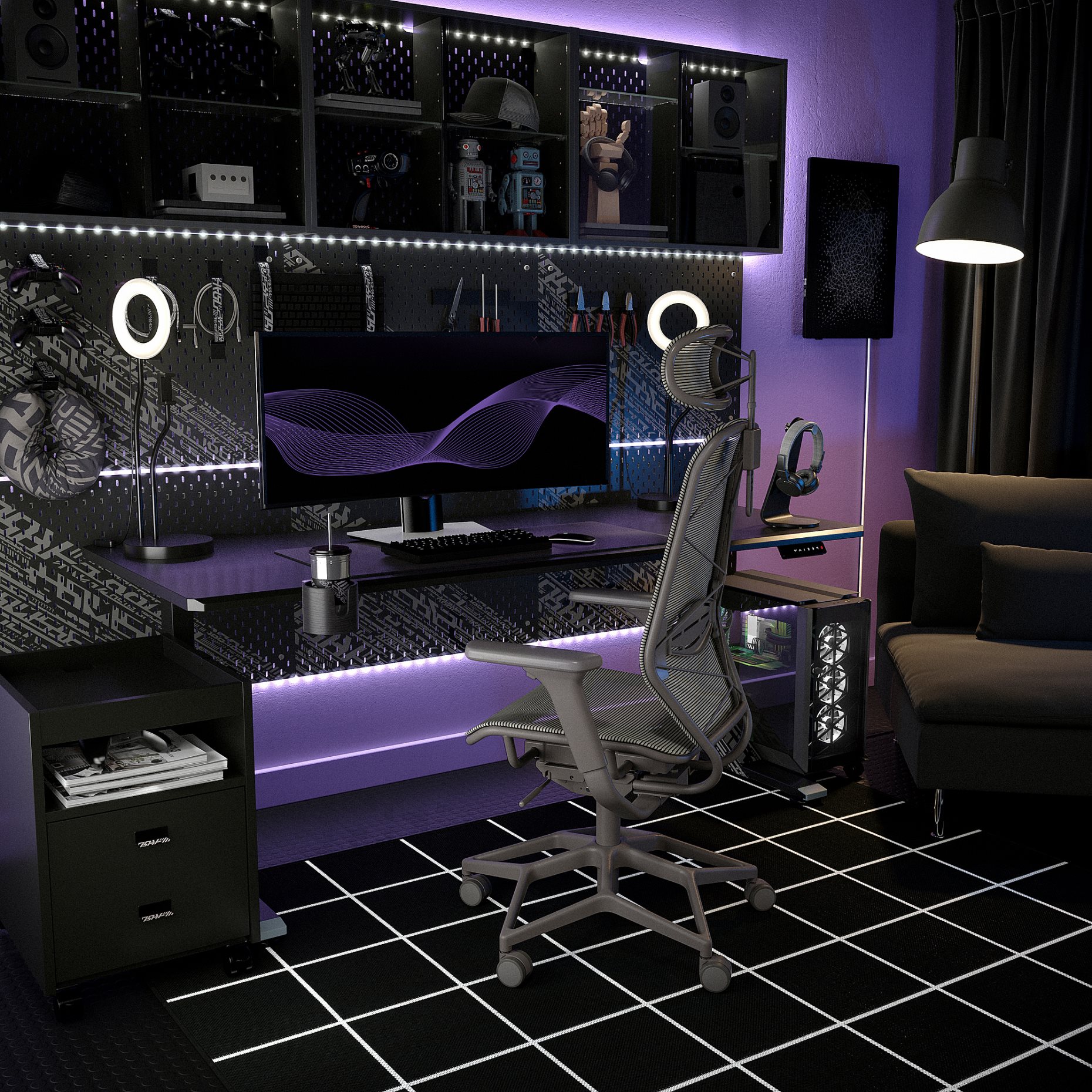 STYRSPEL, gaming chair, 205.220.32
