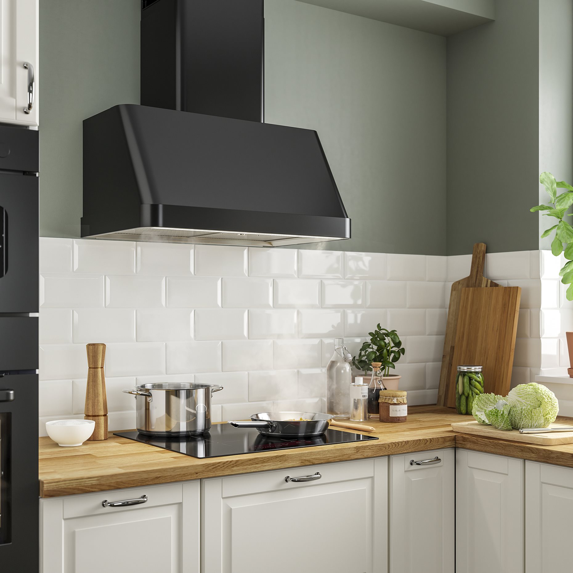 FOKUSERA, wall mounted extractor hood, 70 cm, 205.269.97