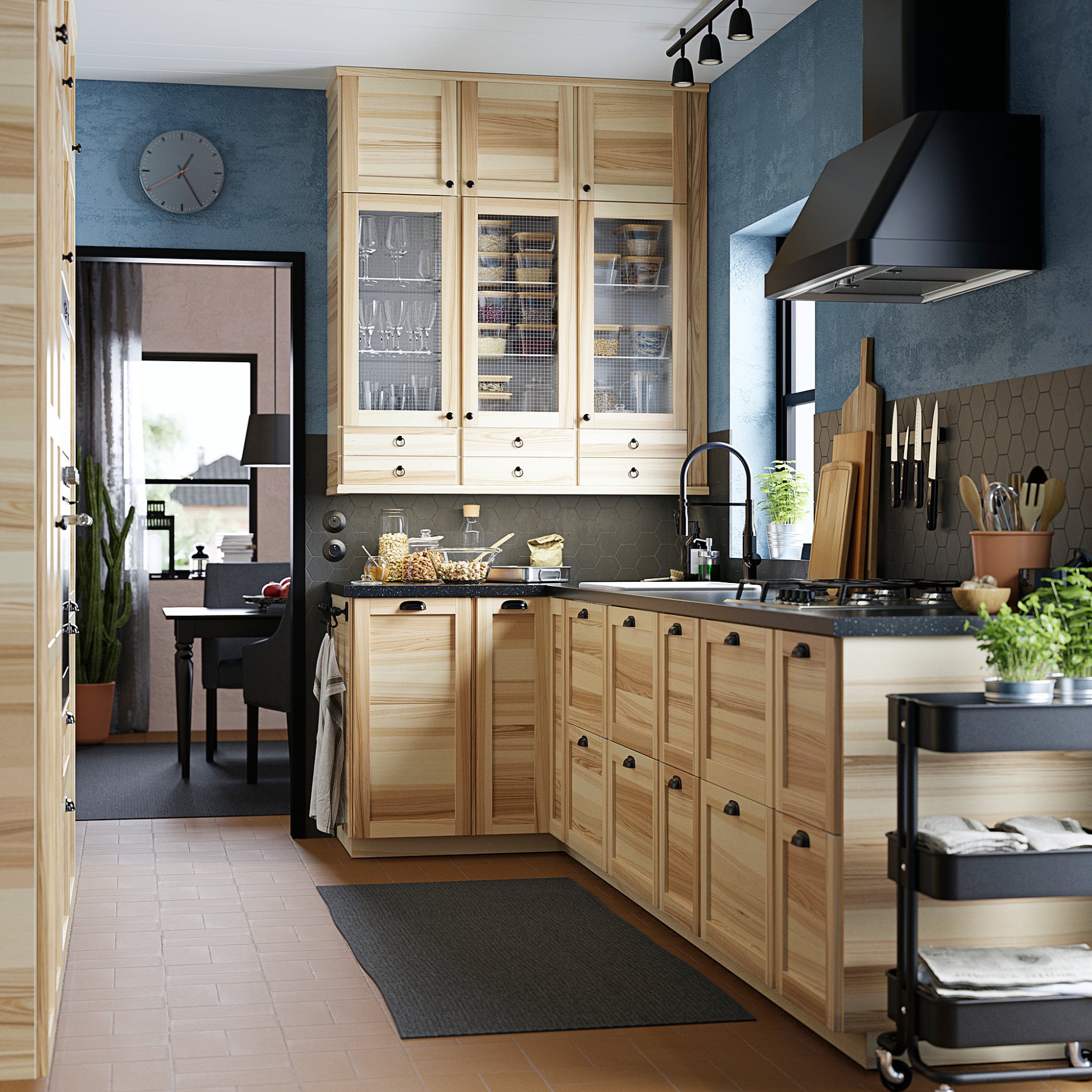 FOKUSERA, wall mounted extractor hood, 70 cm, 205.269.97