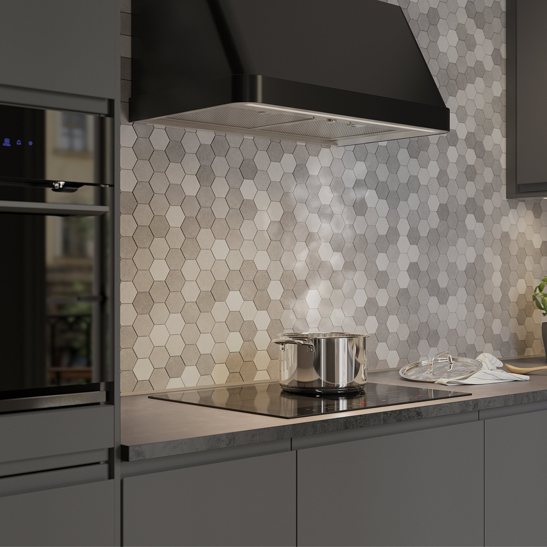 FOKUSERA, wall mounted extractor hood, 70 cm, 205.269.97