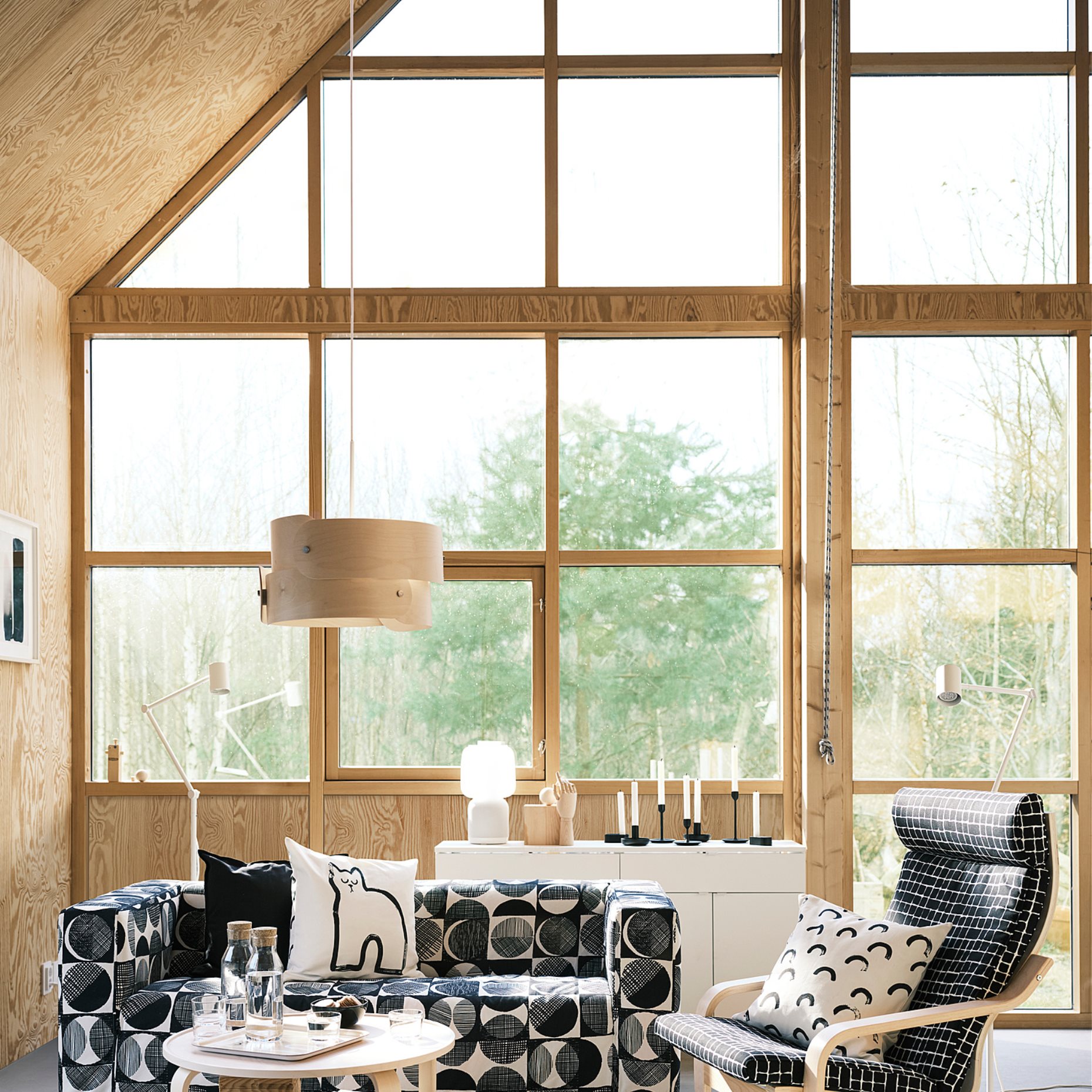 BOGENSE, rug low pile, 133x195 cm, 205.270.58