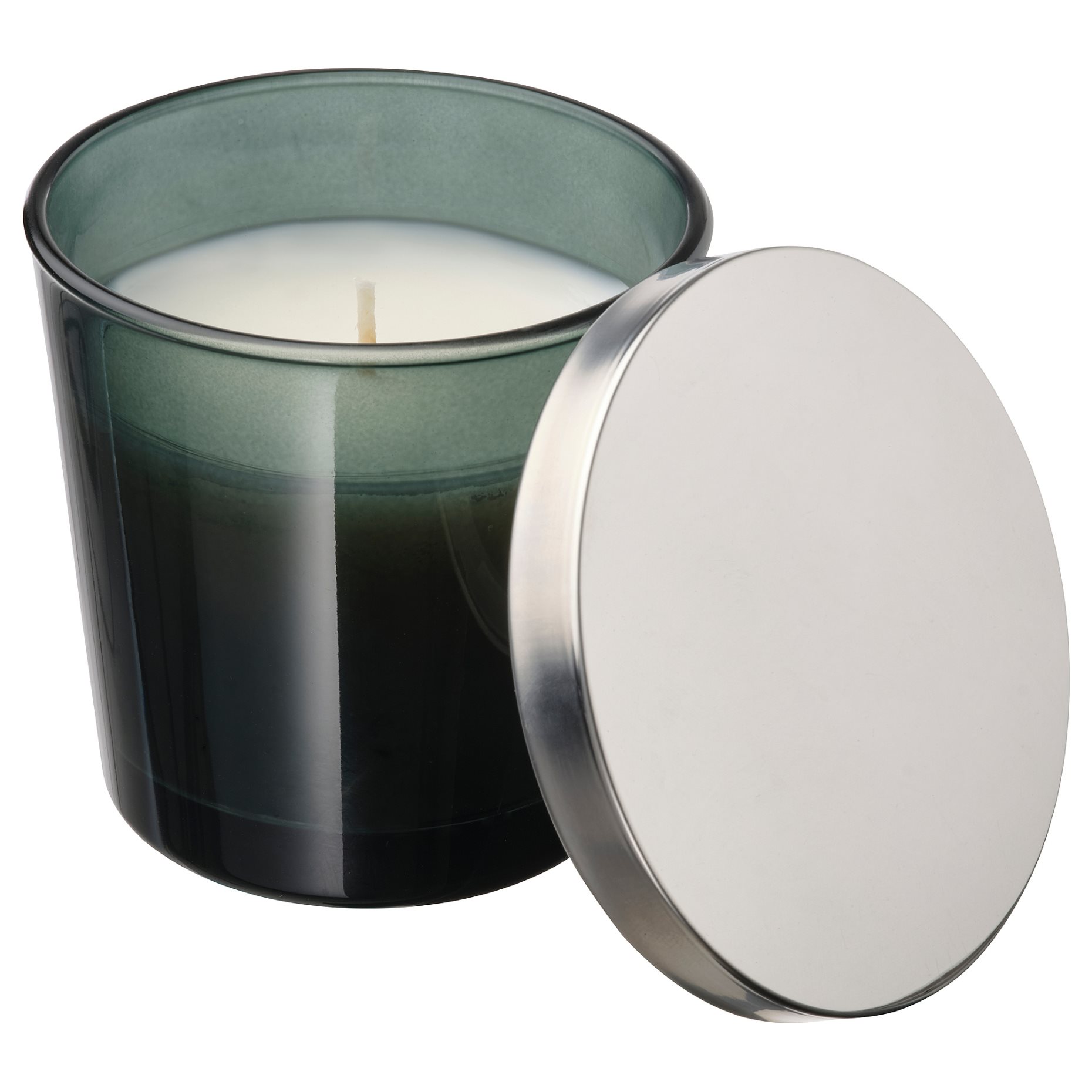 PÄRONTRÄD, scented candle in glass with lid/Mountain air, 25 hr, 205.272.18