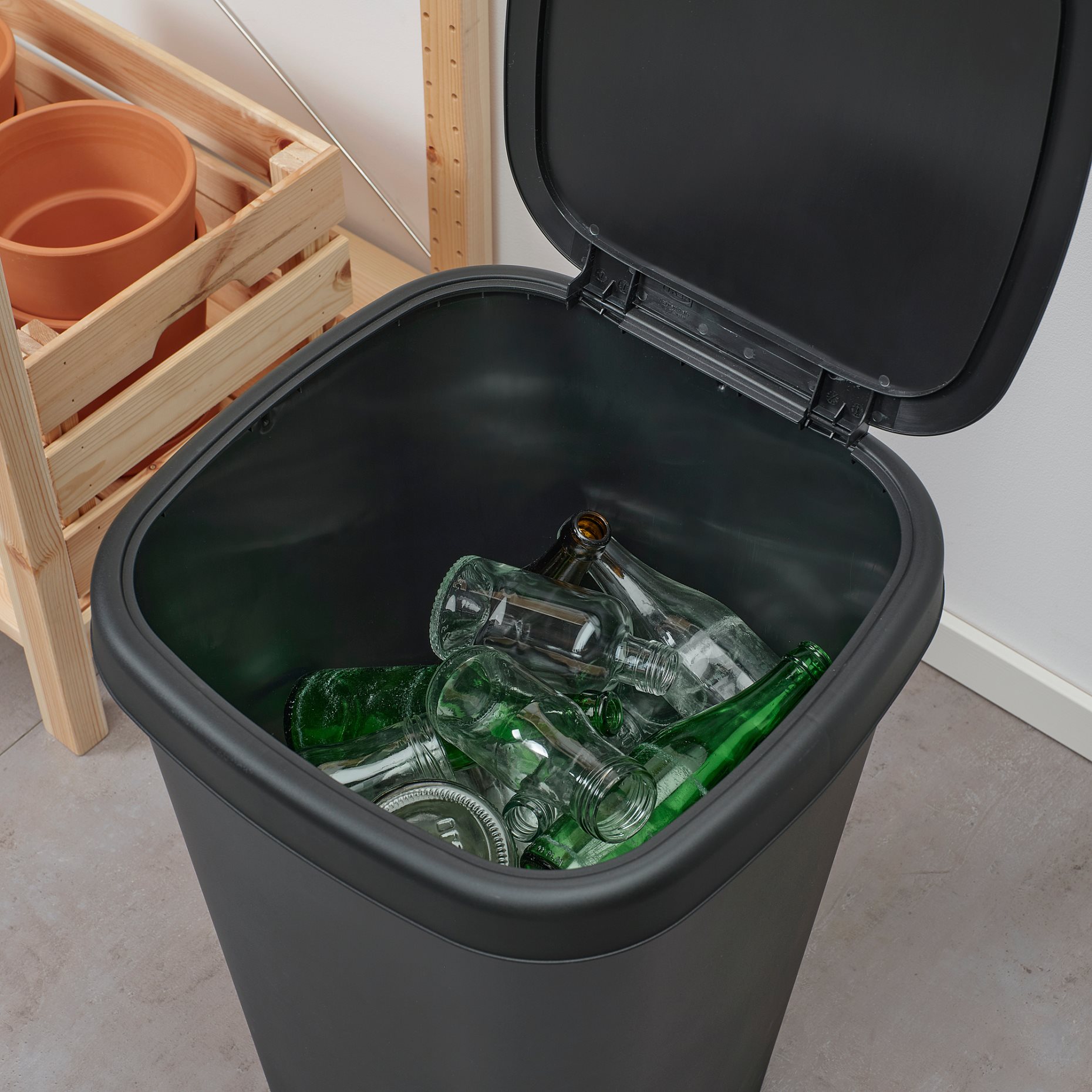 LÖVKVAST, bin with lid, 50 l, 205.310.98