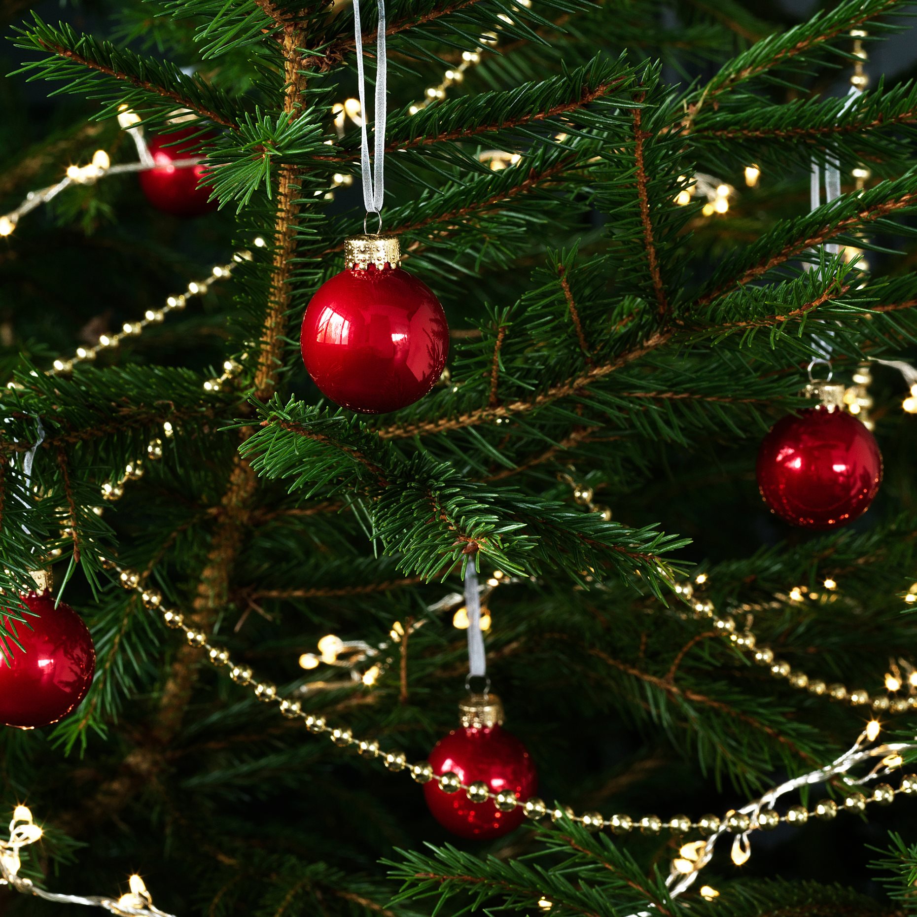 VINTERFINT, decoration bauble/glass/25 pack, 3.5 cm, 205.534.05