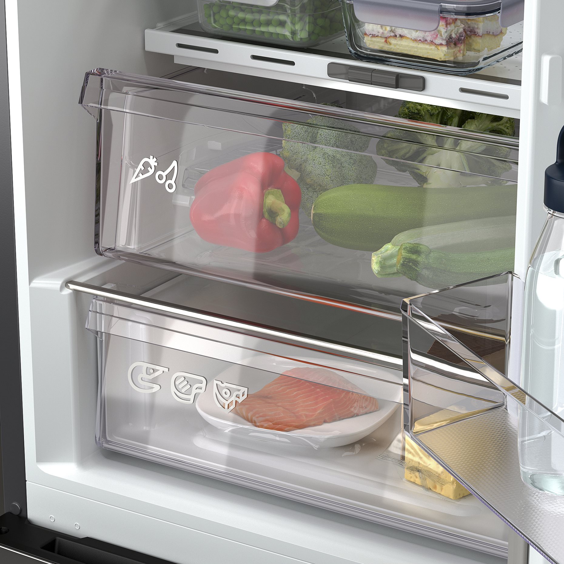 ALINGSAS, ψυγείο/καταψύκτης/ελεύθερο/IKEA 500, 210/106 l, 205.679.59