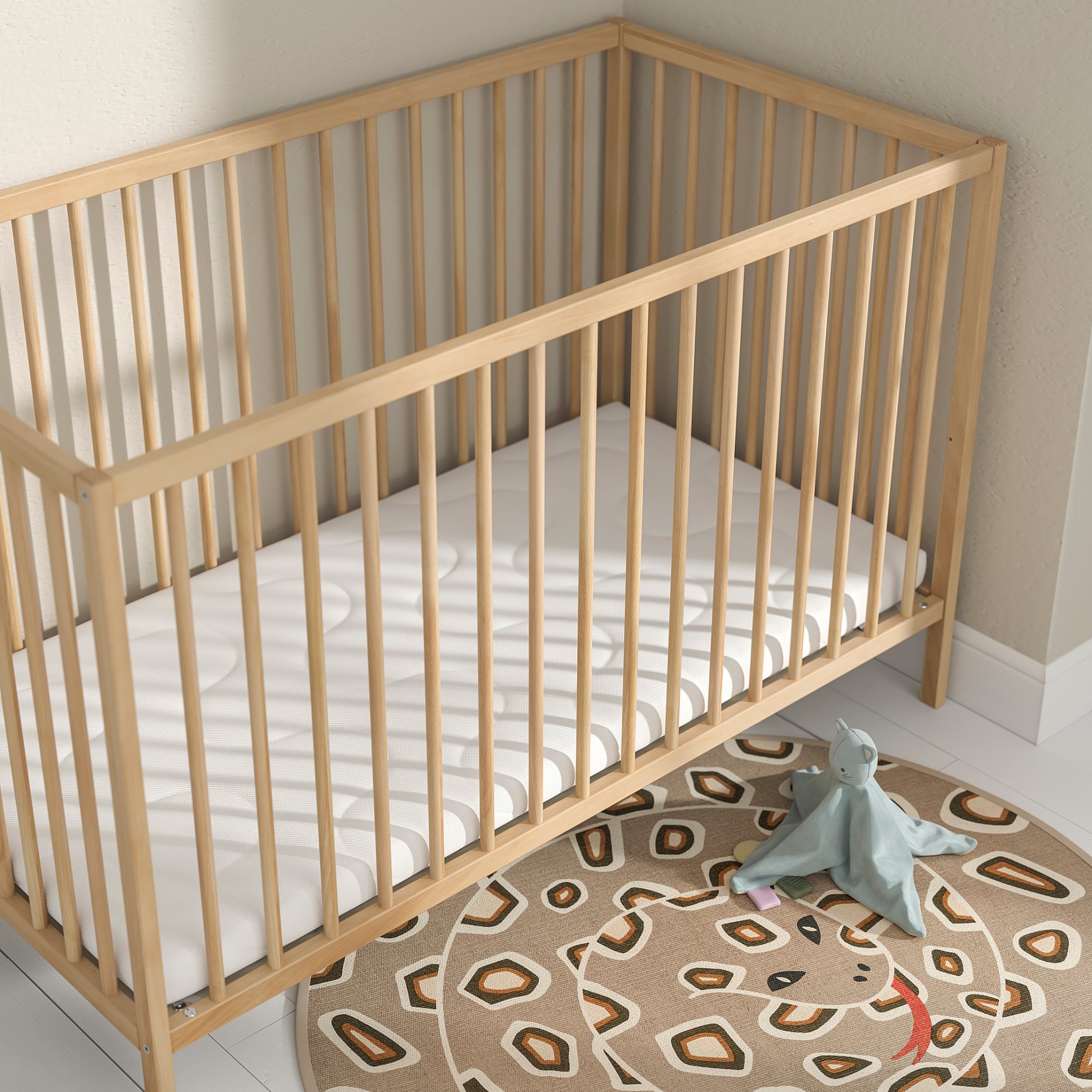 KRUMMELUR, foam mattress for cot, 60x120x8 cm, 205.934.06
