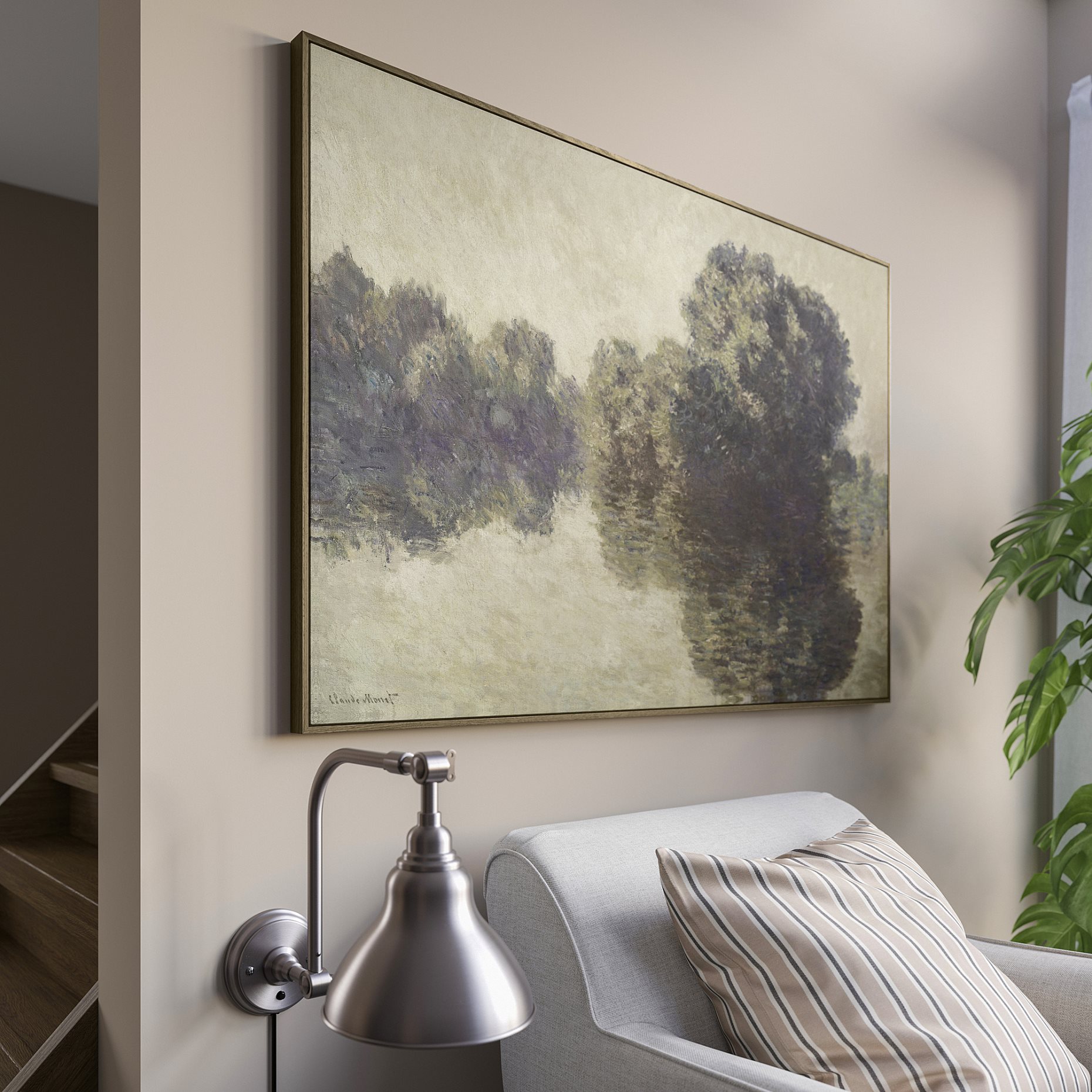 BLODFLÄDER, πίνακας/Ο Σηκουάνας στο Giverny, 118x78 cm, 206.019.15
