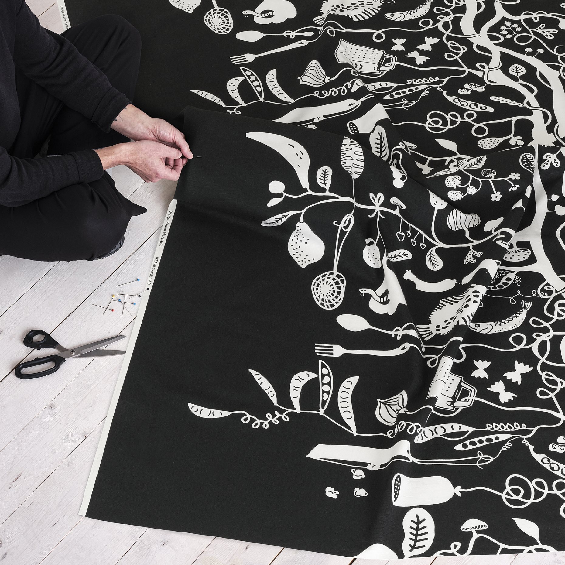 PIPDÅN, pre-cut fabric, 150x300 cm, 206.081.44