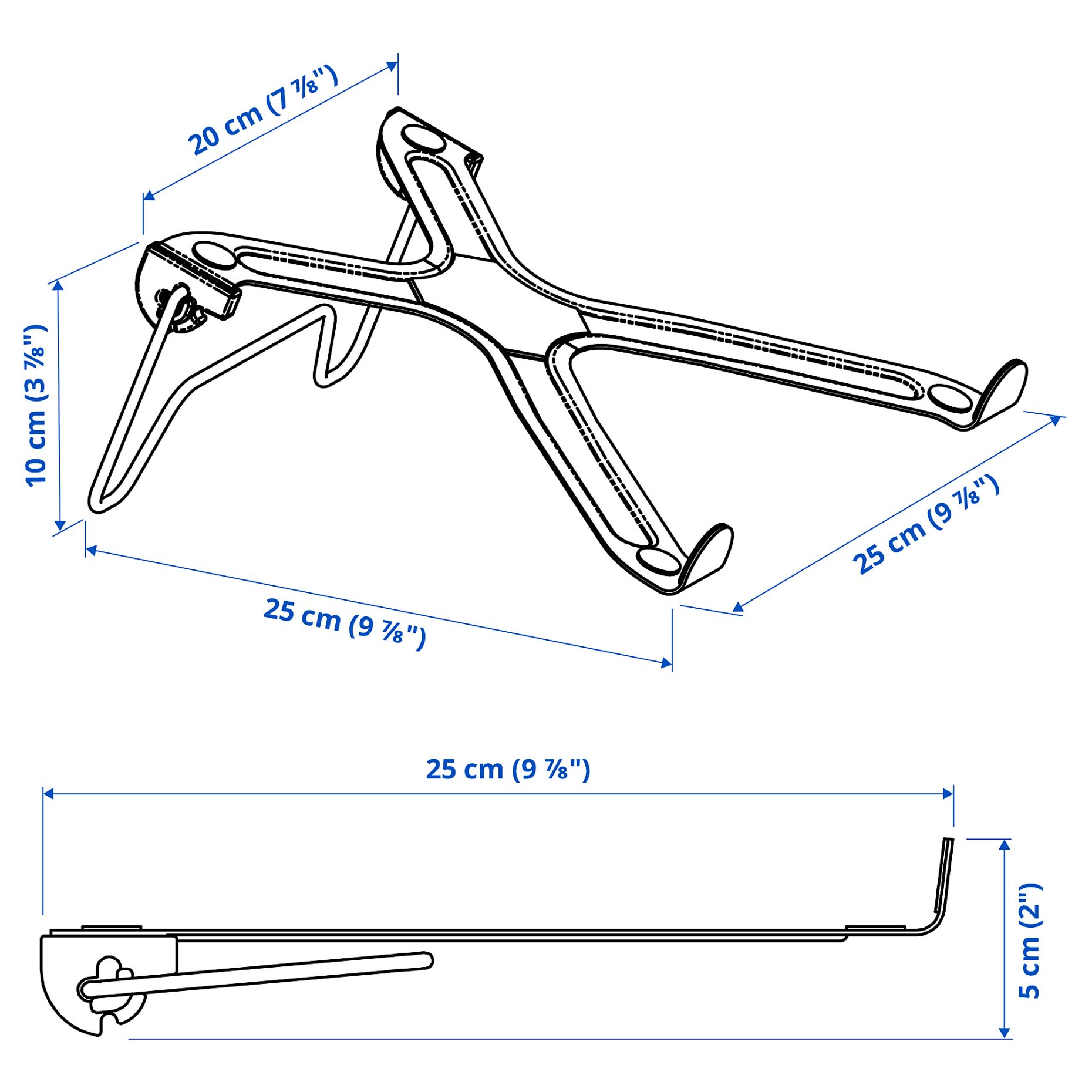 LÅNESPELARE, foldable laptop support, 206.130.65