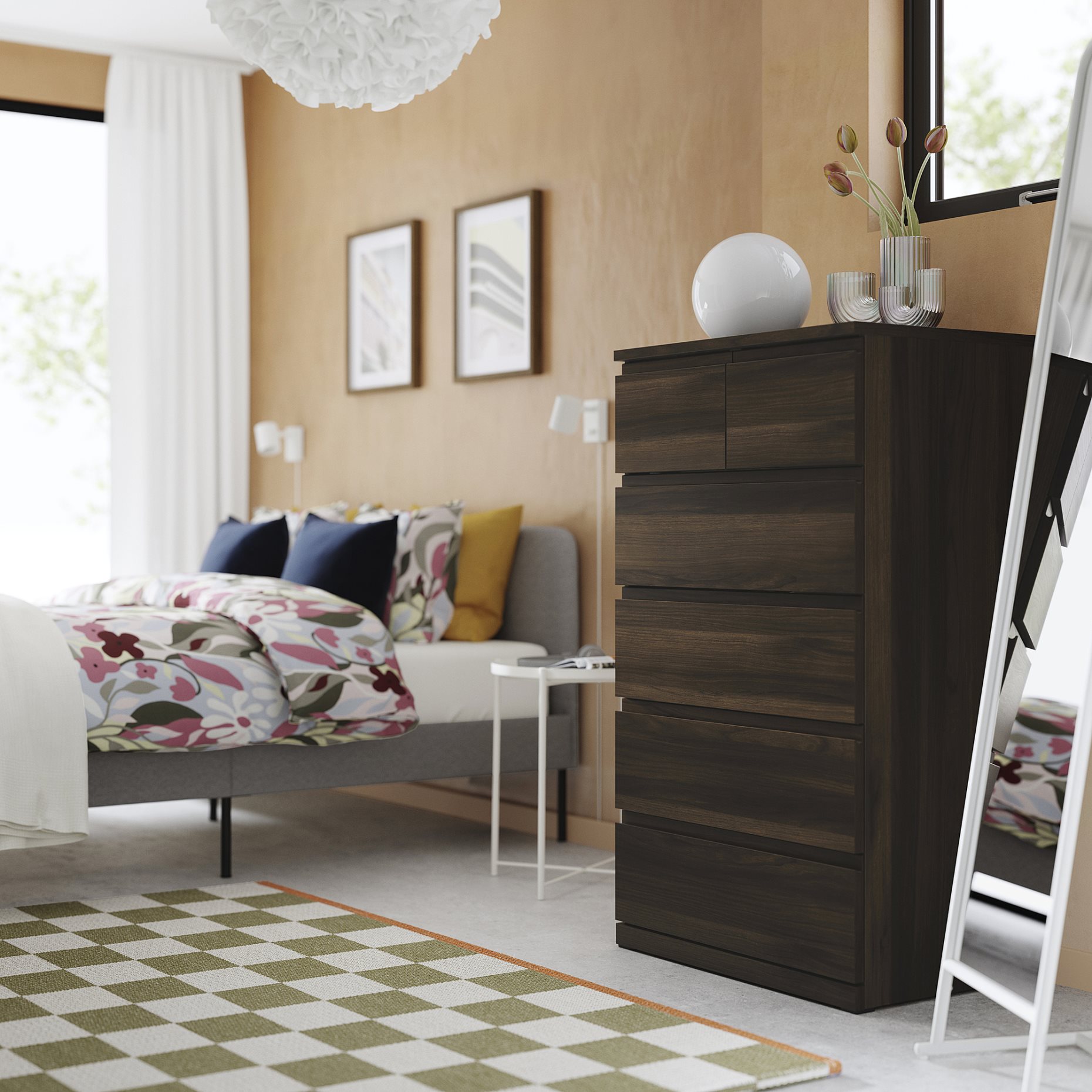 STORKLINTA, chest of 6 drawers, 70x50x120 cm, 206.275.57