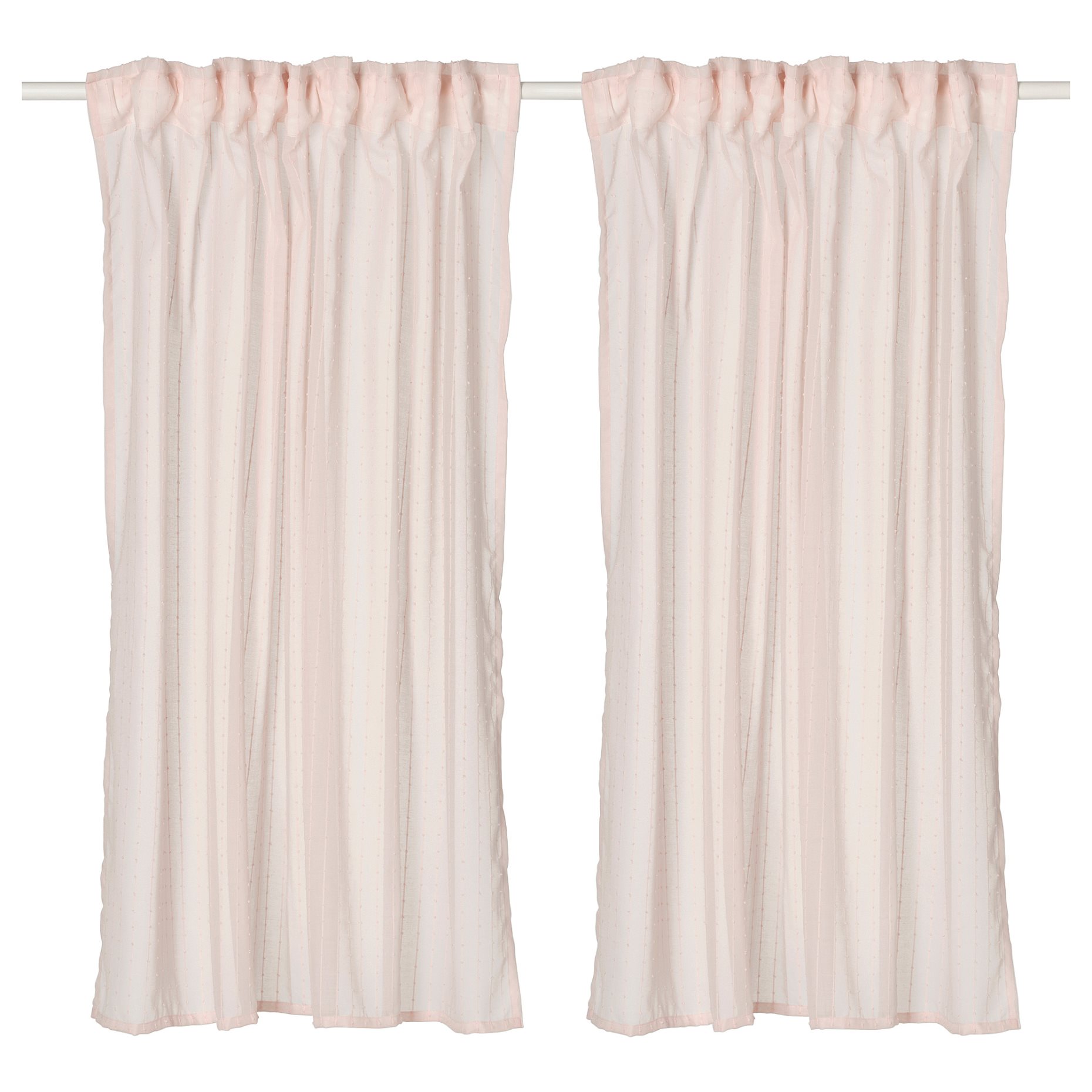 MATILDA, sheer curtains with heading tape 1 pair, 145x165 cm, 206.293.06