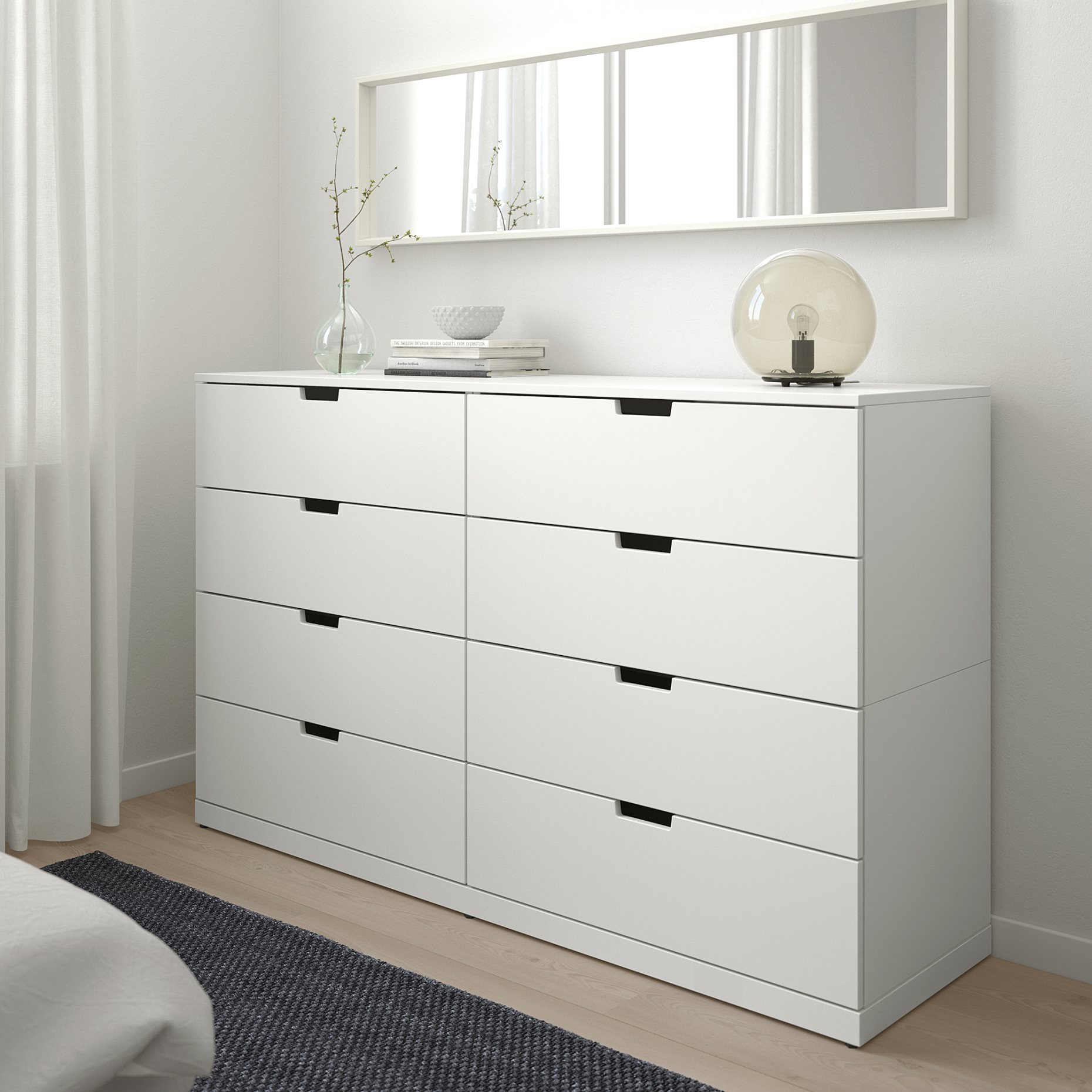 NORDLI, συρταριέρα με 8 συρτάρια, 160X99 cm, 292.395.05