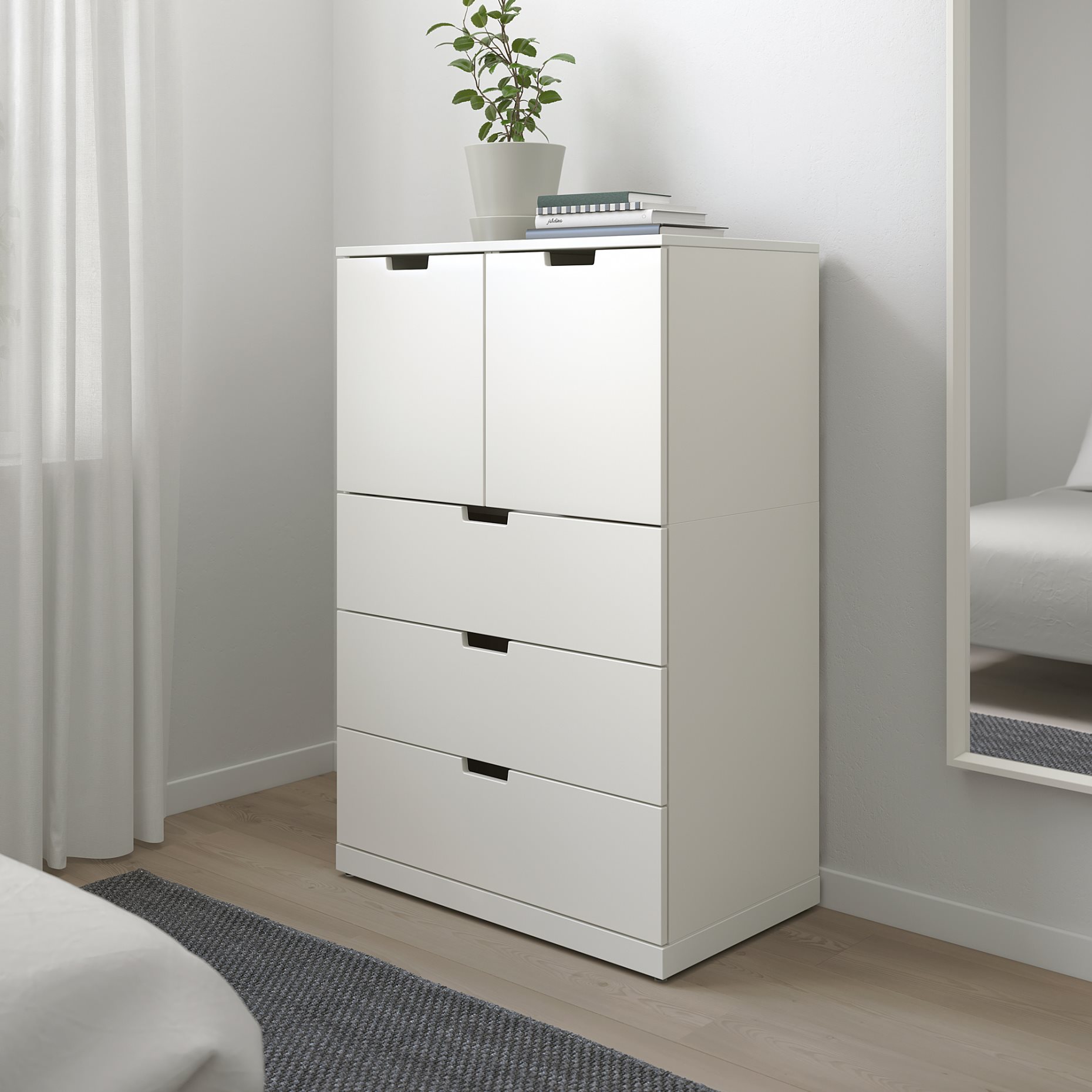 NORDLI, συρταριέρα με 5 συρτάρια, 80X122 cm, 292.765.50