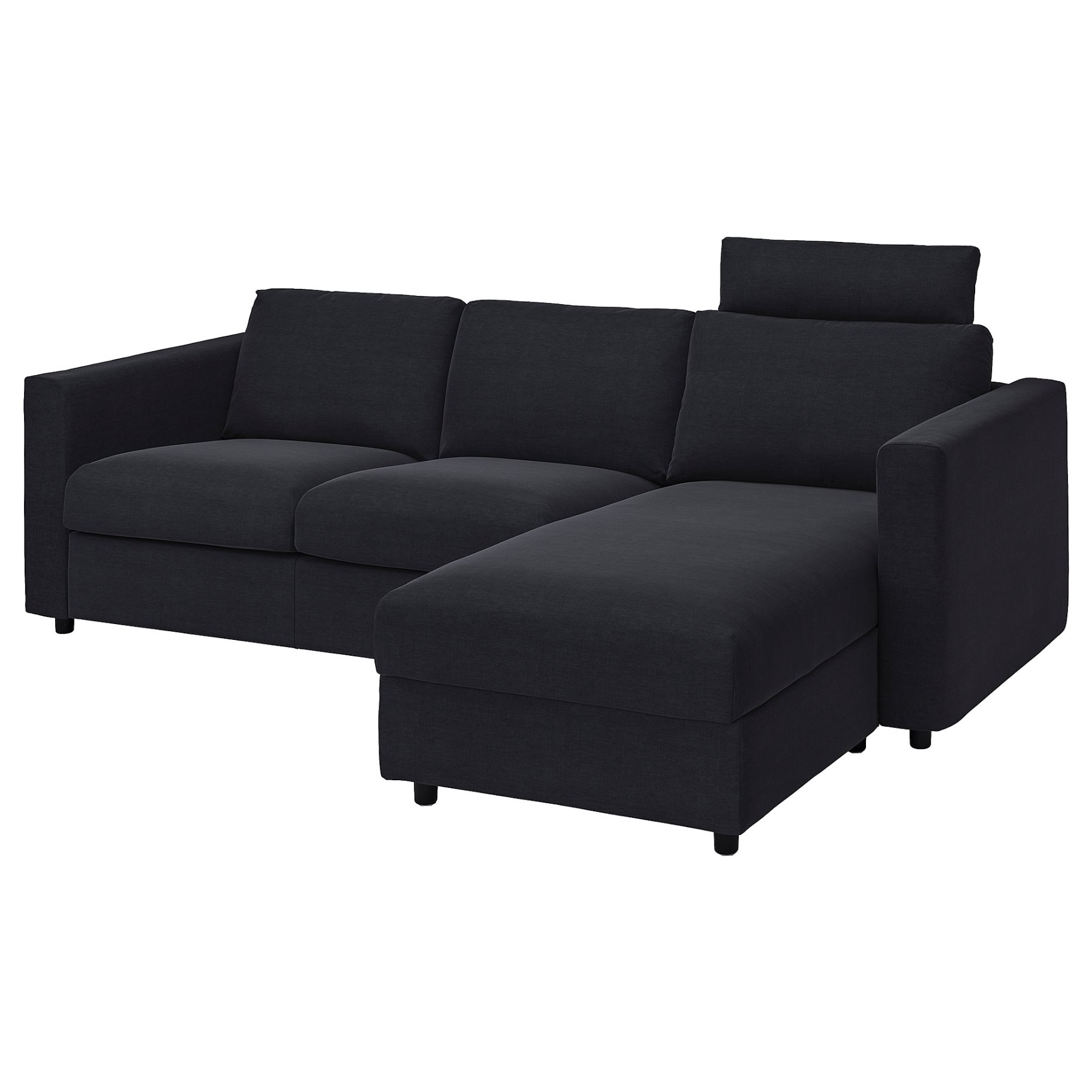 VIMLE, 4-seat sofa with chaise longue with wide armrests, 293.991.36