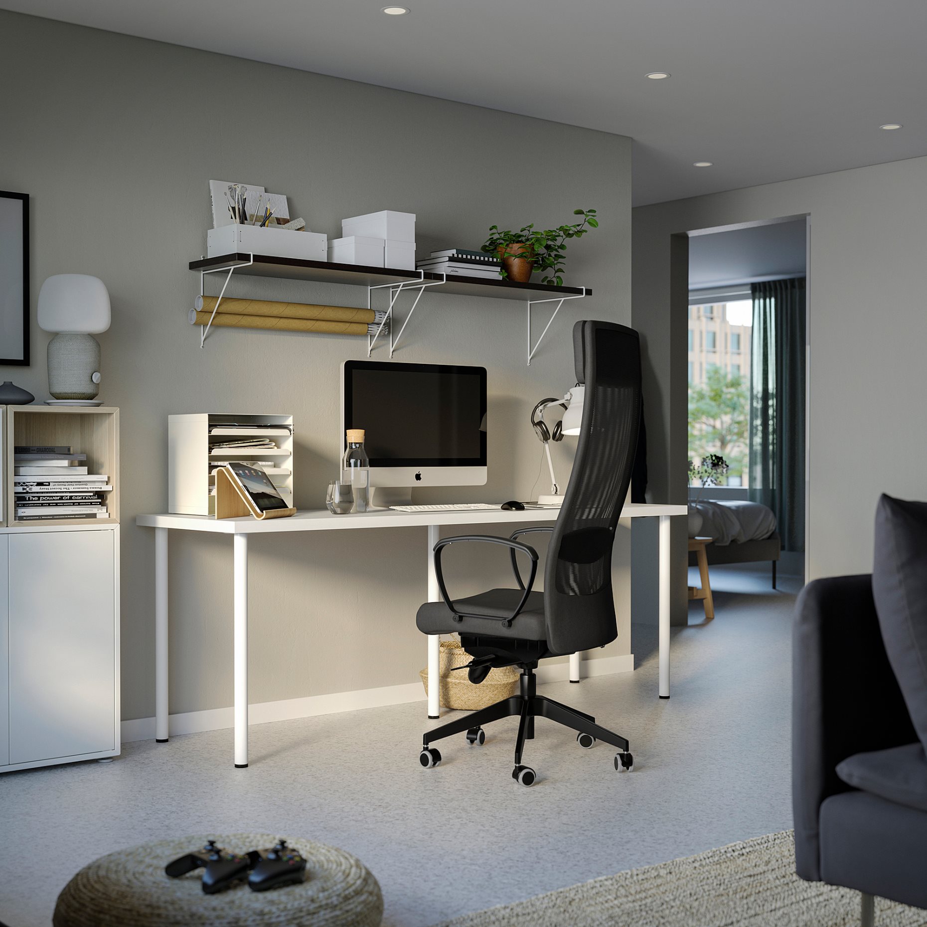 LAGKAPTEN/ADILS, desk, 200x60 cm, 294.175.74