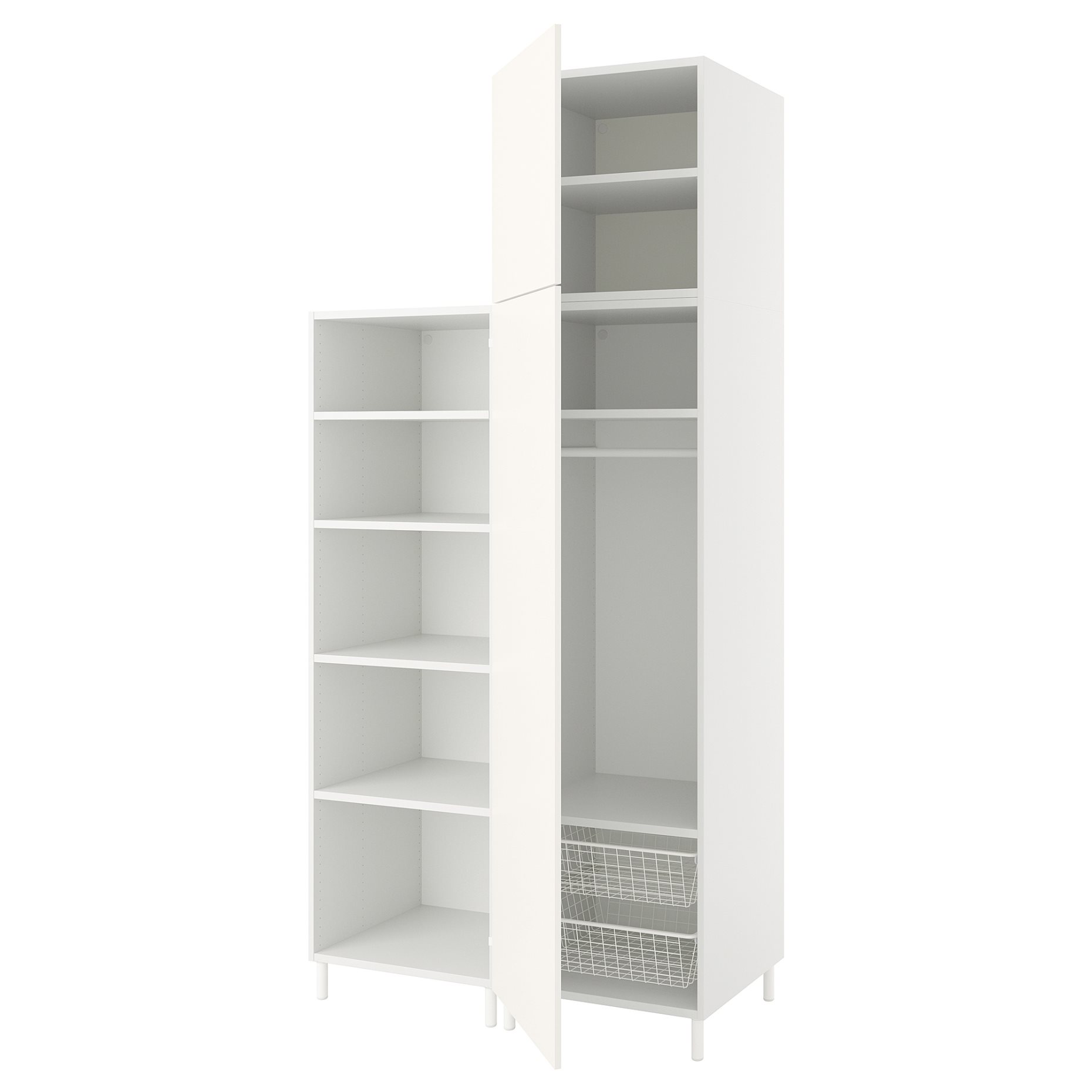 PLATSA, wardrobe with 2 doors, 120X57X251, 294.243.48