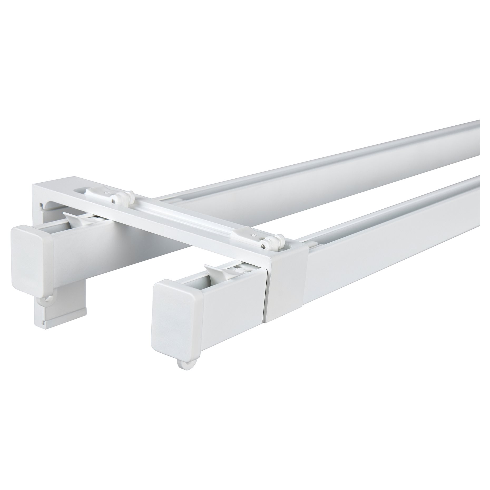 VIDGA, σετ 2 ράγες κουρτίνας για τοίχο, 140 cm, 294.282.66