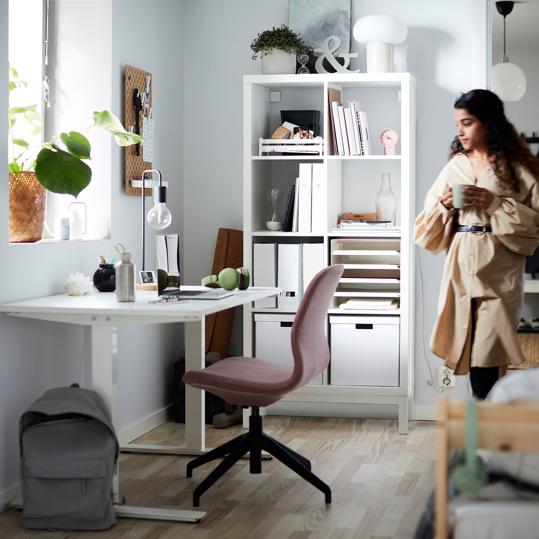KALLAX, shelving unit with underframe, 77x164 cm, 294.426.15