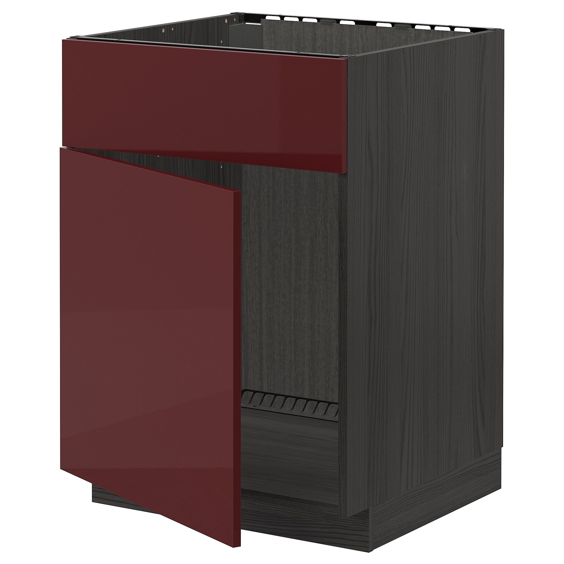 METOD, base cabinet for sink with door/front, 60x60 cm, 294.563.44