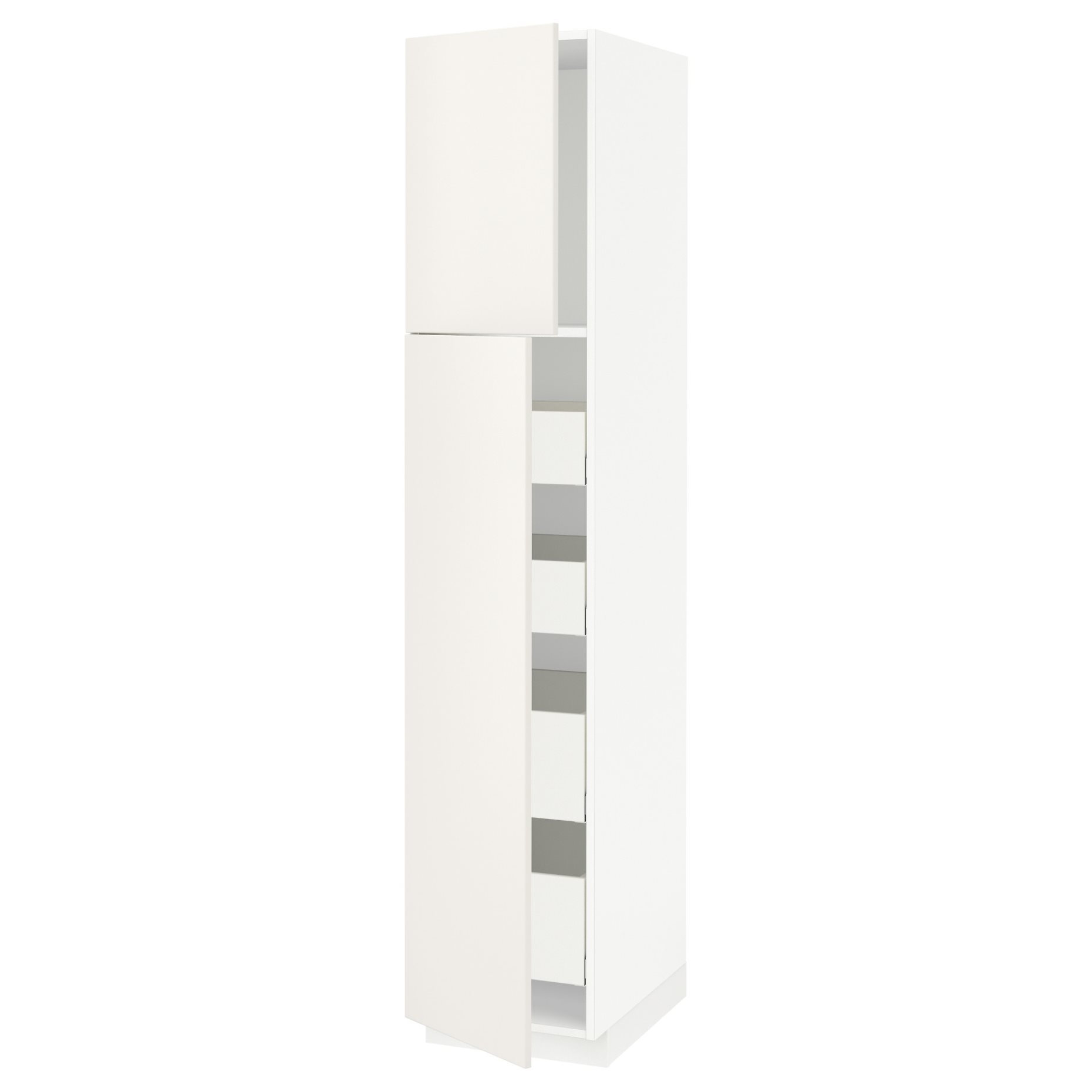 METOD, high cabinet with 2 doors/4 drawers, 40x60x200 cm, 294.641.98