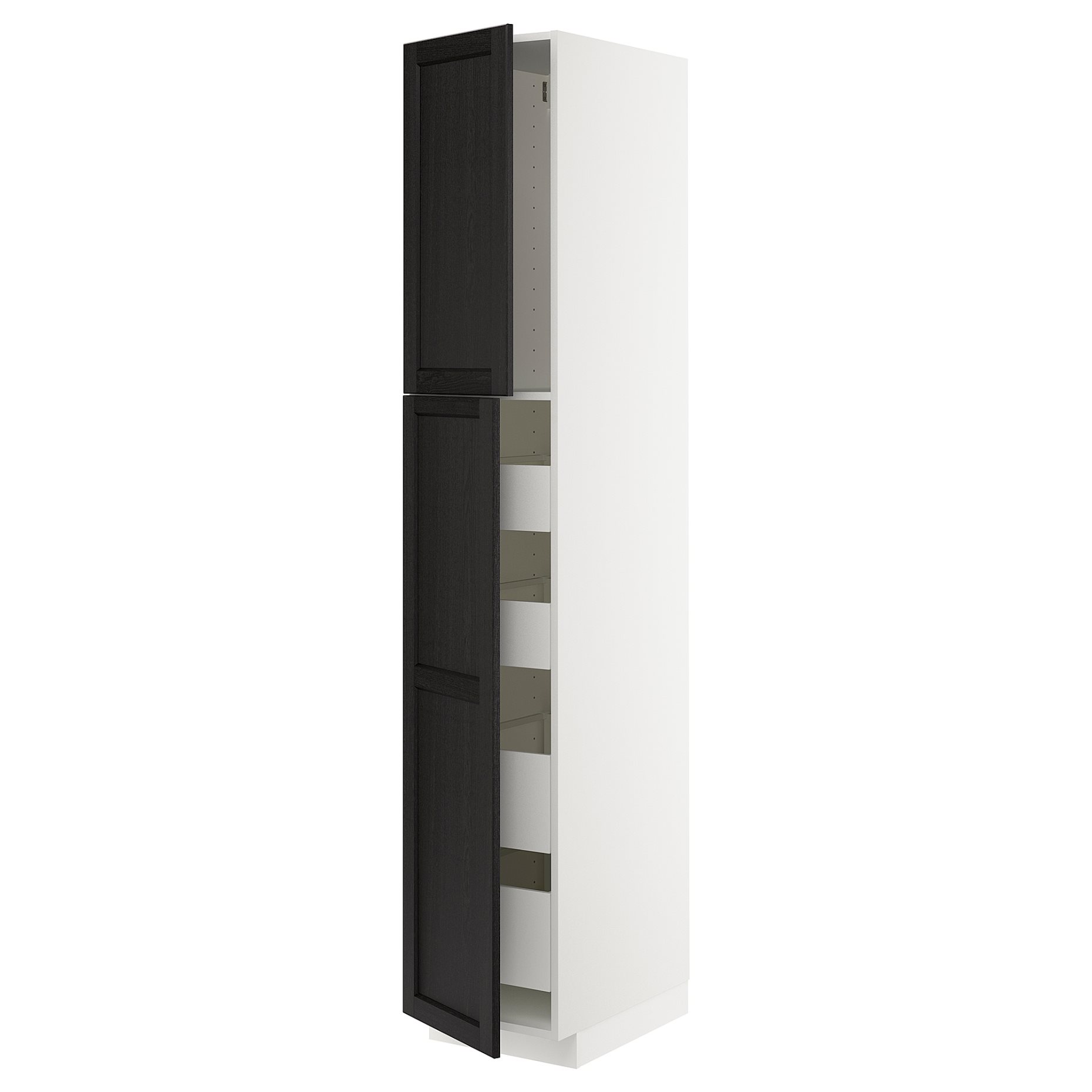 METOD, high cabinet with 2 doors/4 drawers, 40x60x220 cm, 294.700.24