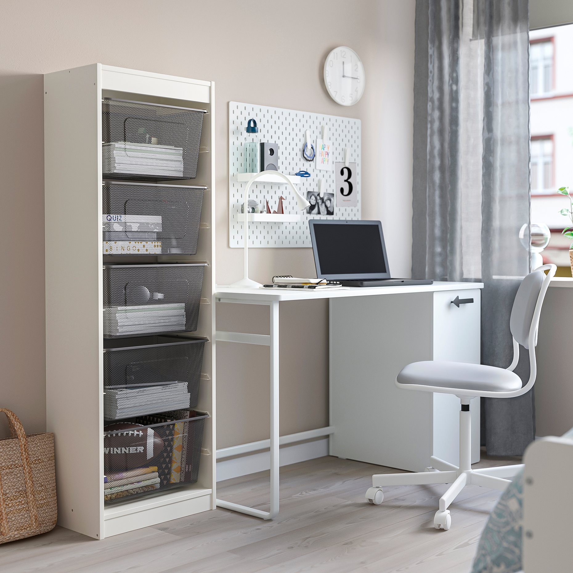 TROFAST, storage combination with boxes, 34x44x55 cm, 294.787.32