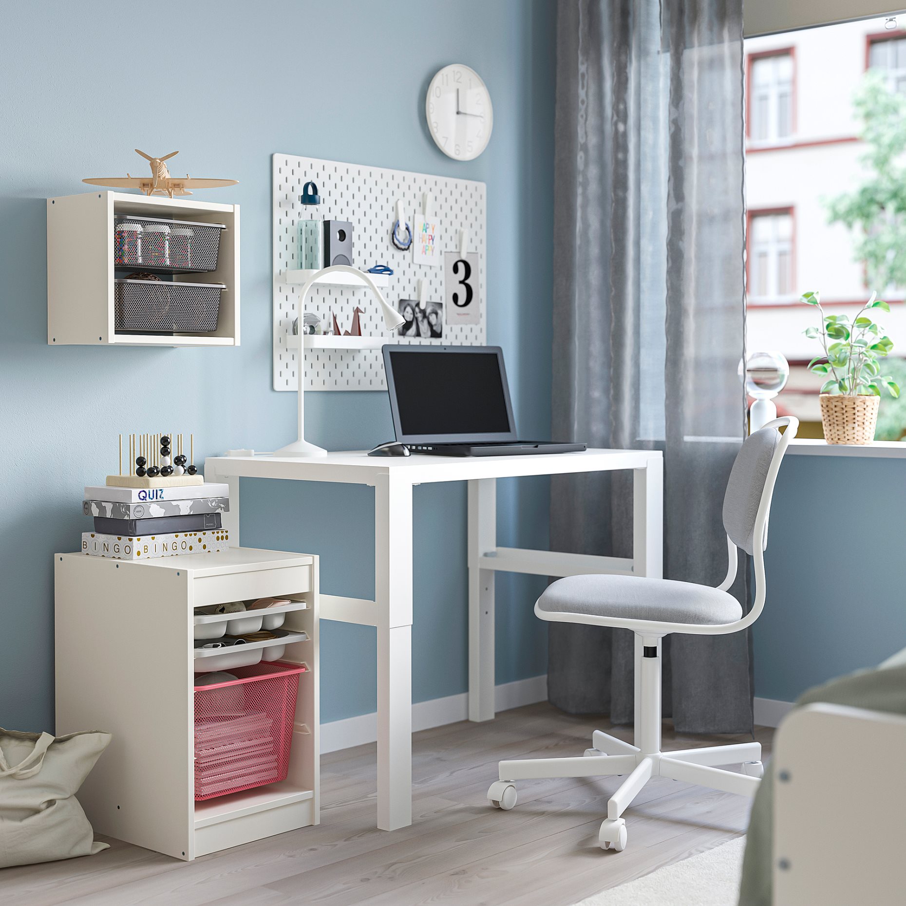 TROFAST, storage combination with box/trays, 34x44x56 cm, 294.807.87