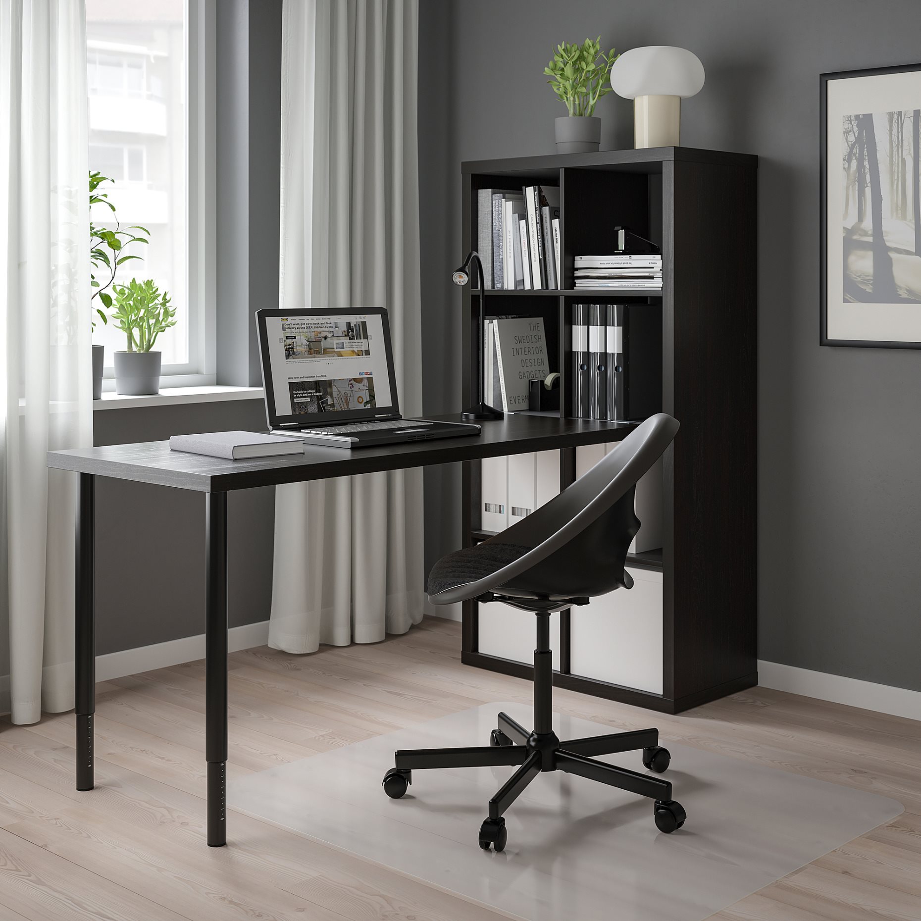 KALLAX/LAGKAPTEN, desk combination, 77x179x147 cm, 294.816.83
