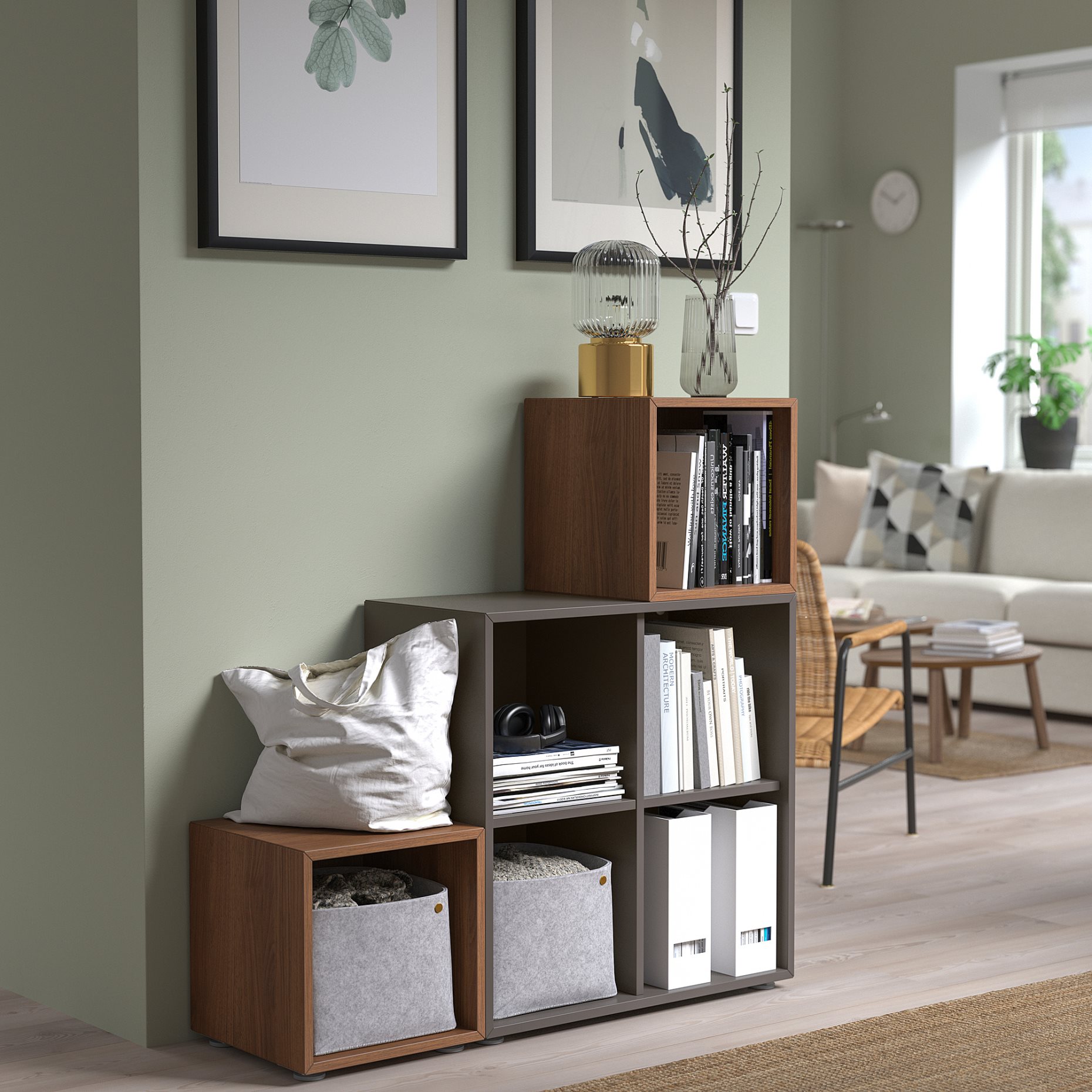 EKET, cabinet combination with legs, 105x35x107 cm, 294.903.43