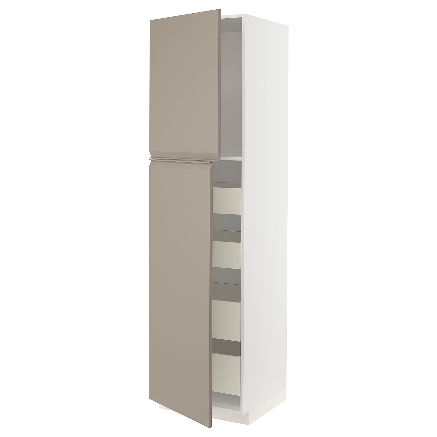 METOD, high cabinet with 2 doors/4 drawers, 60x60x220 cm, 294.920.78