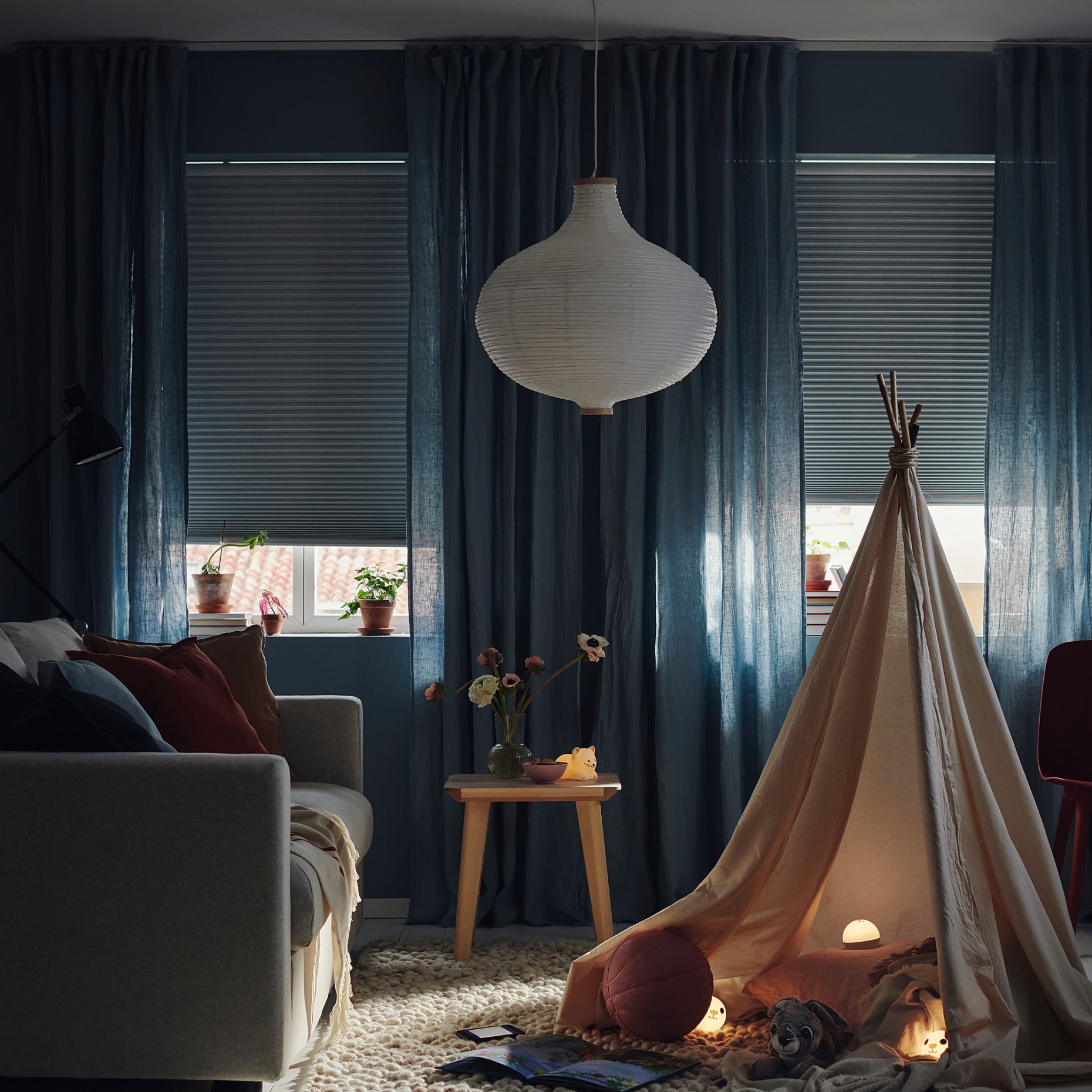 TREDANSEN, block-out cellular blind with hub kit, 80x195 cm, 294.993.05