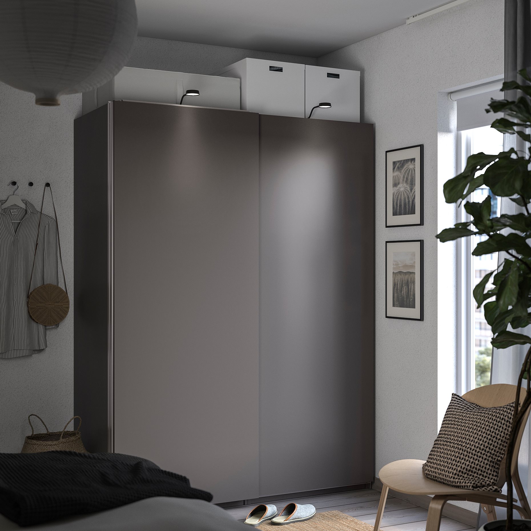 PAX/HASVIK, wardrobe combination, 150x66x201 cm, 295.027.94