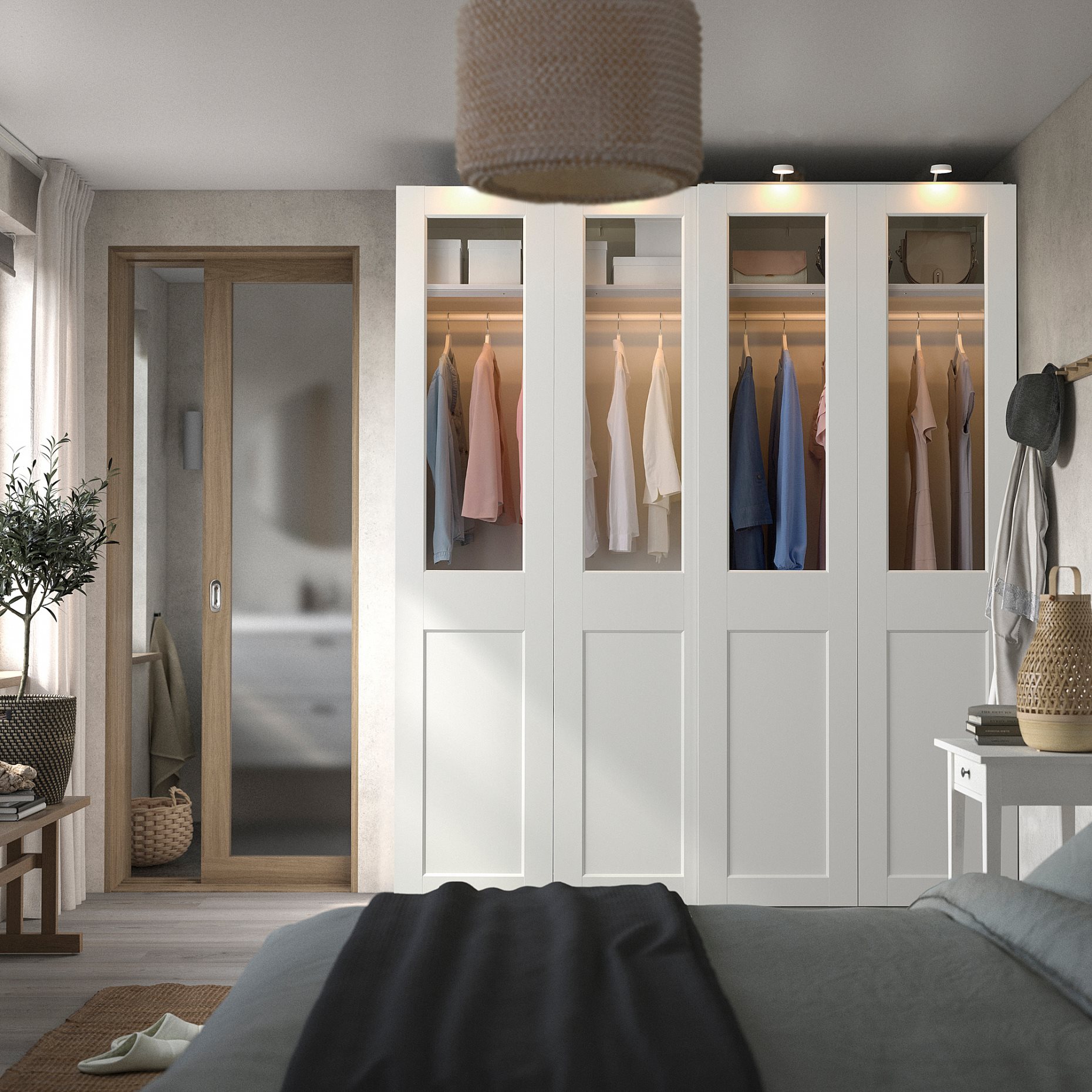 PAX/GRIMO, wardrobe combination, 200x66x236 cm, 295.028.50