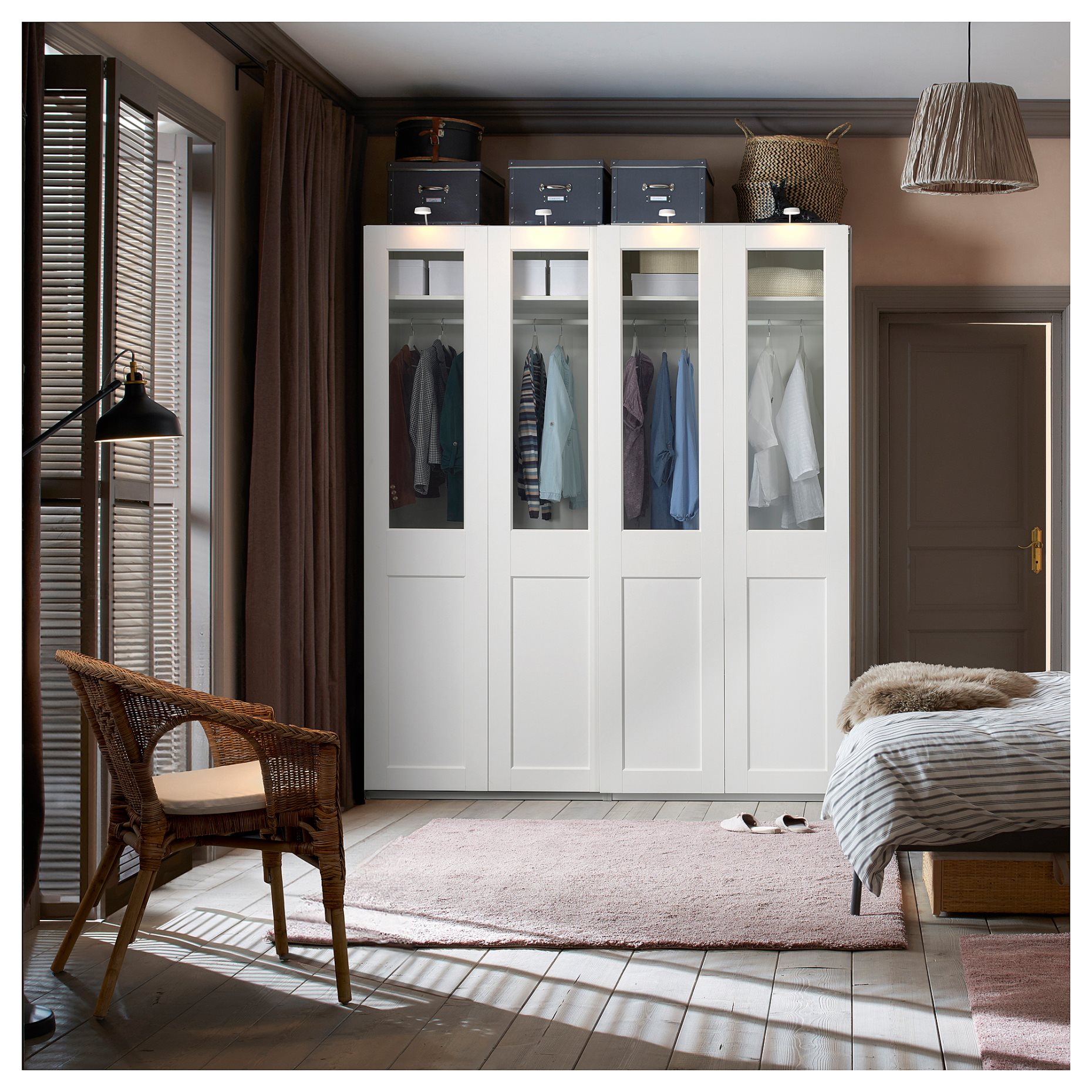 PAX/GRIMO, wardrobe combination, 200x66x236 cm, 295.028.50