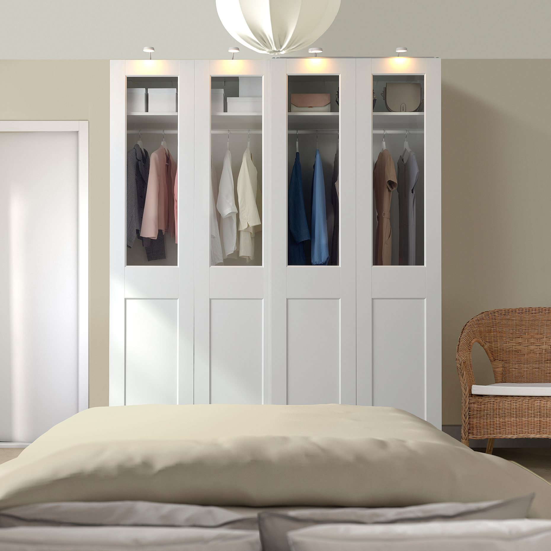 PAX/GRIMO, wardrobe combination, 200x66x236 cm, 295.028.50