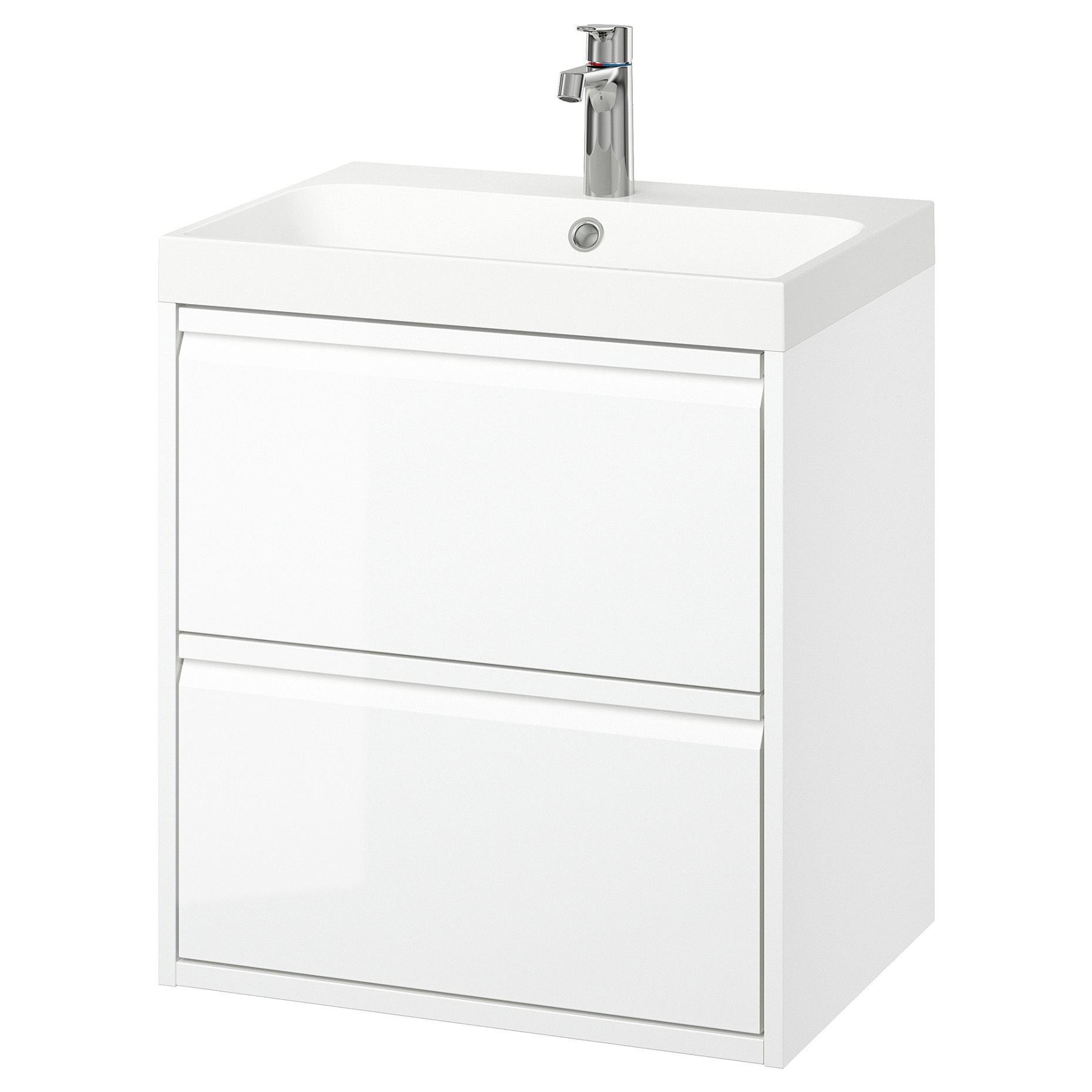ANGSJON/BACKSJON, wash-stand with drawers/wash-basin/tap, 60x48x69 cm, 295.140.37