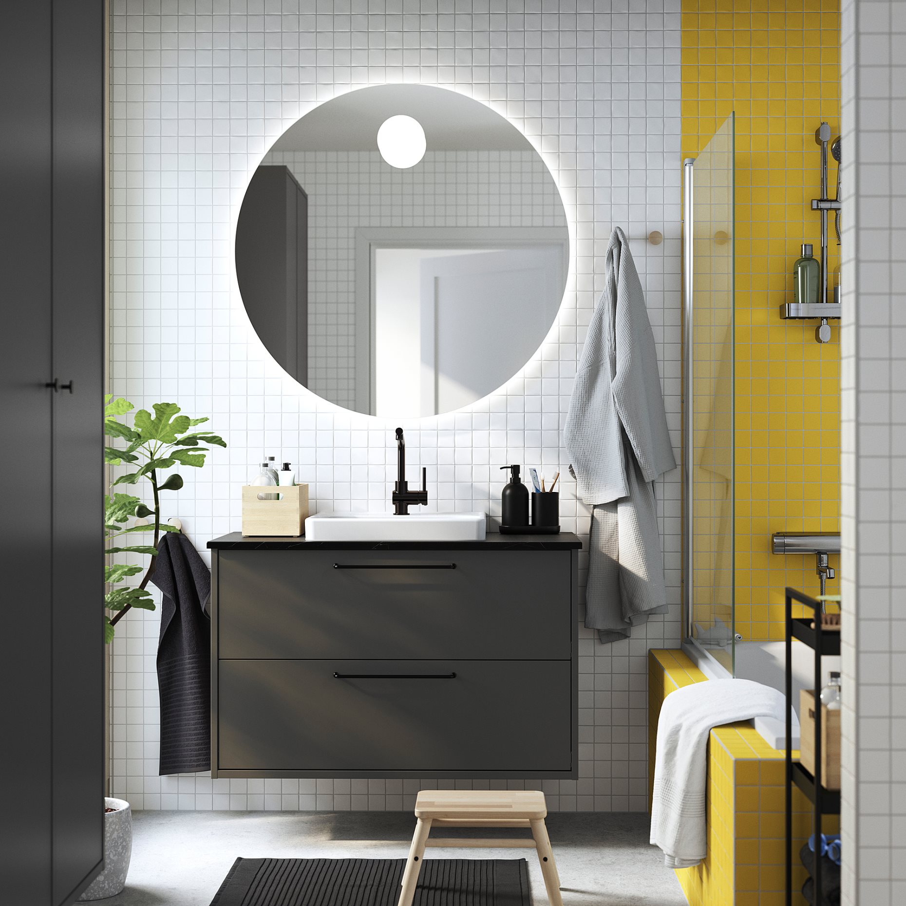 HAVBACK/ORRSJON, wash-stand with drawers/wash-basin/tap, 102x49x71 cm, 295.215.37