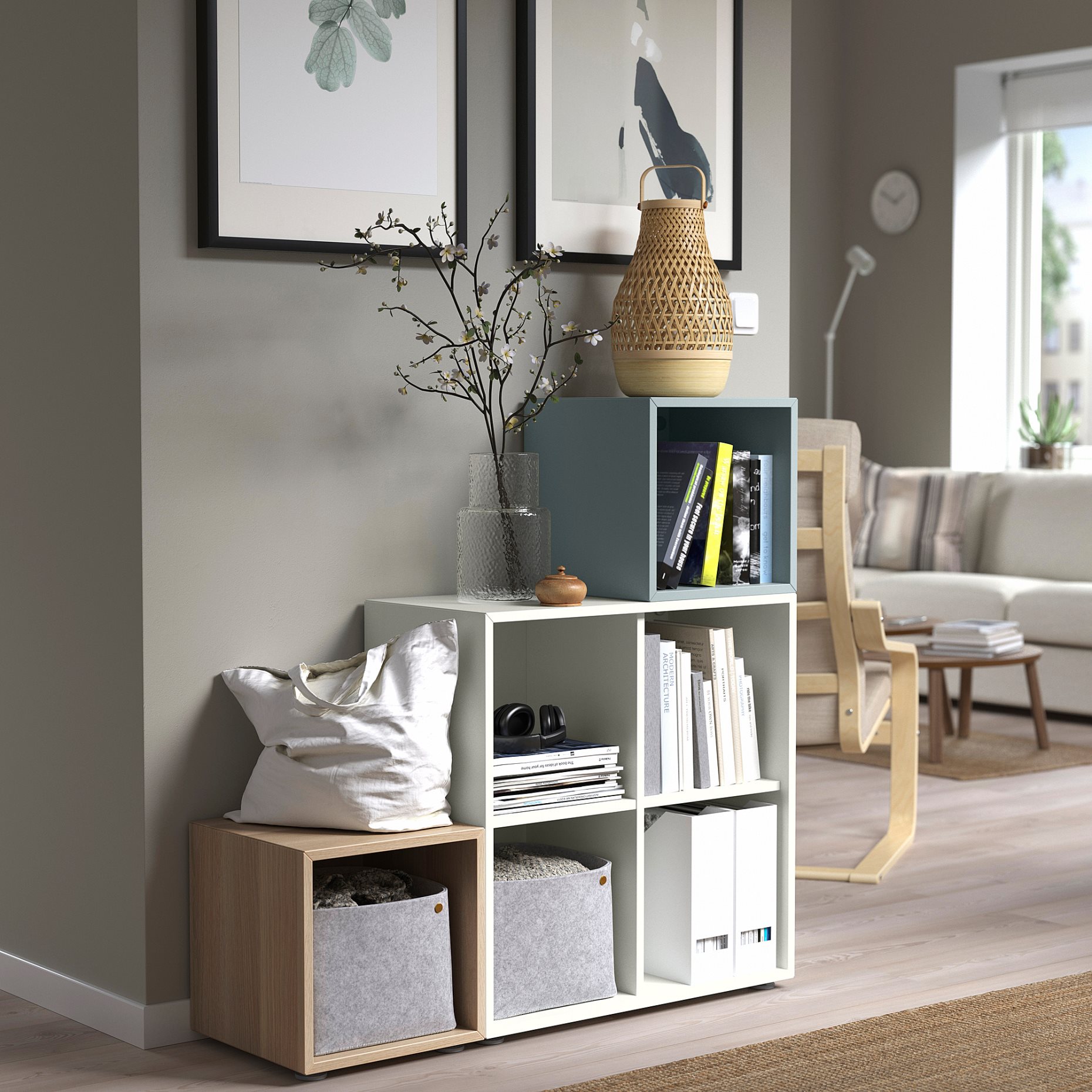 EKET, cabinet combination with legs, 105x35x107 cm, 295.219.00