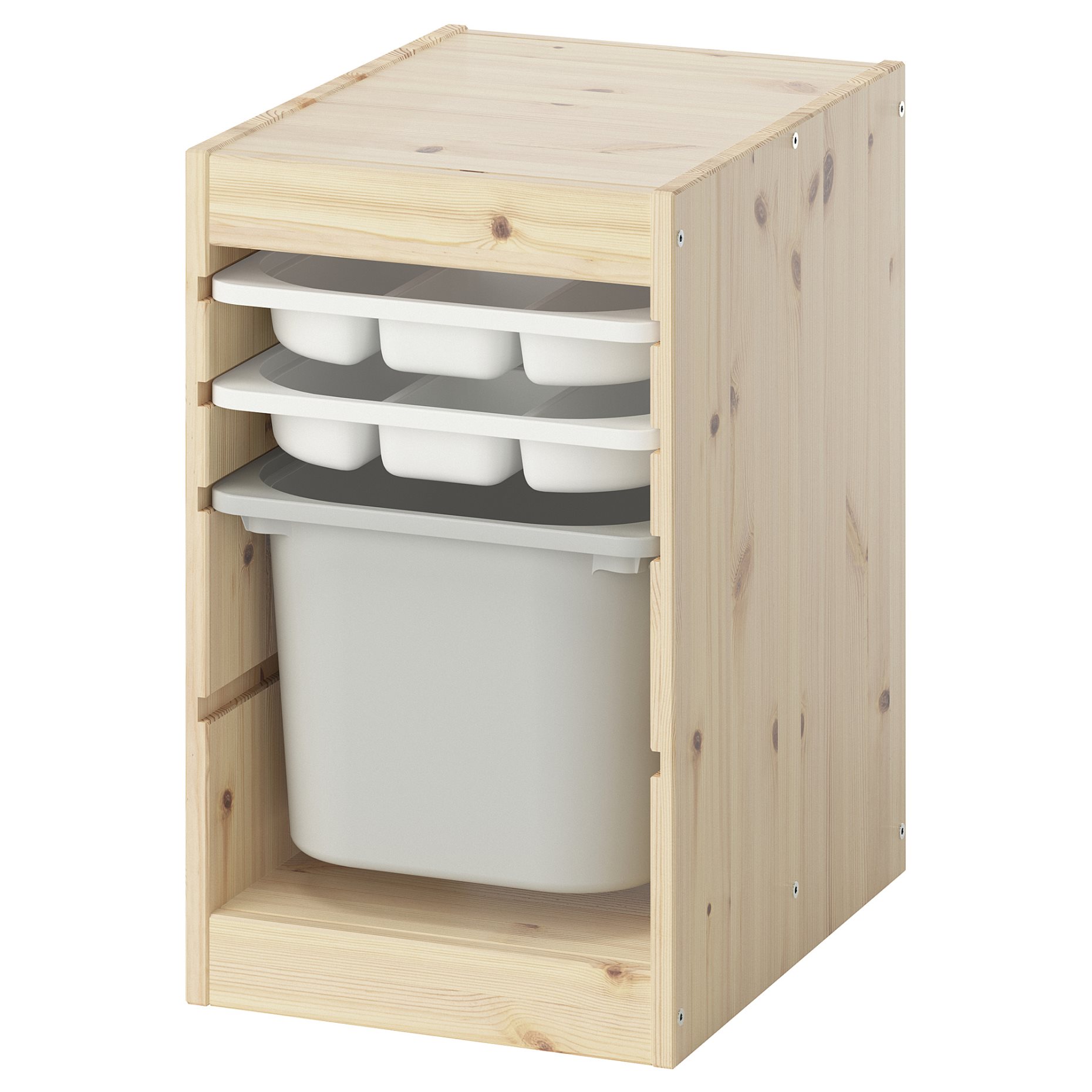 TROFAST, storage combination with box/trays, 32x44x52 cm, 295.733.00