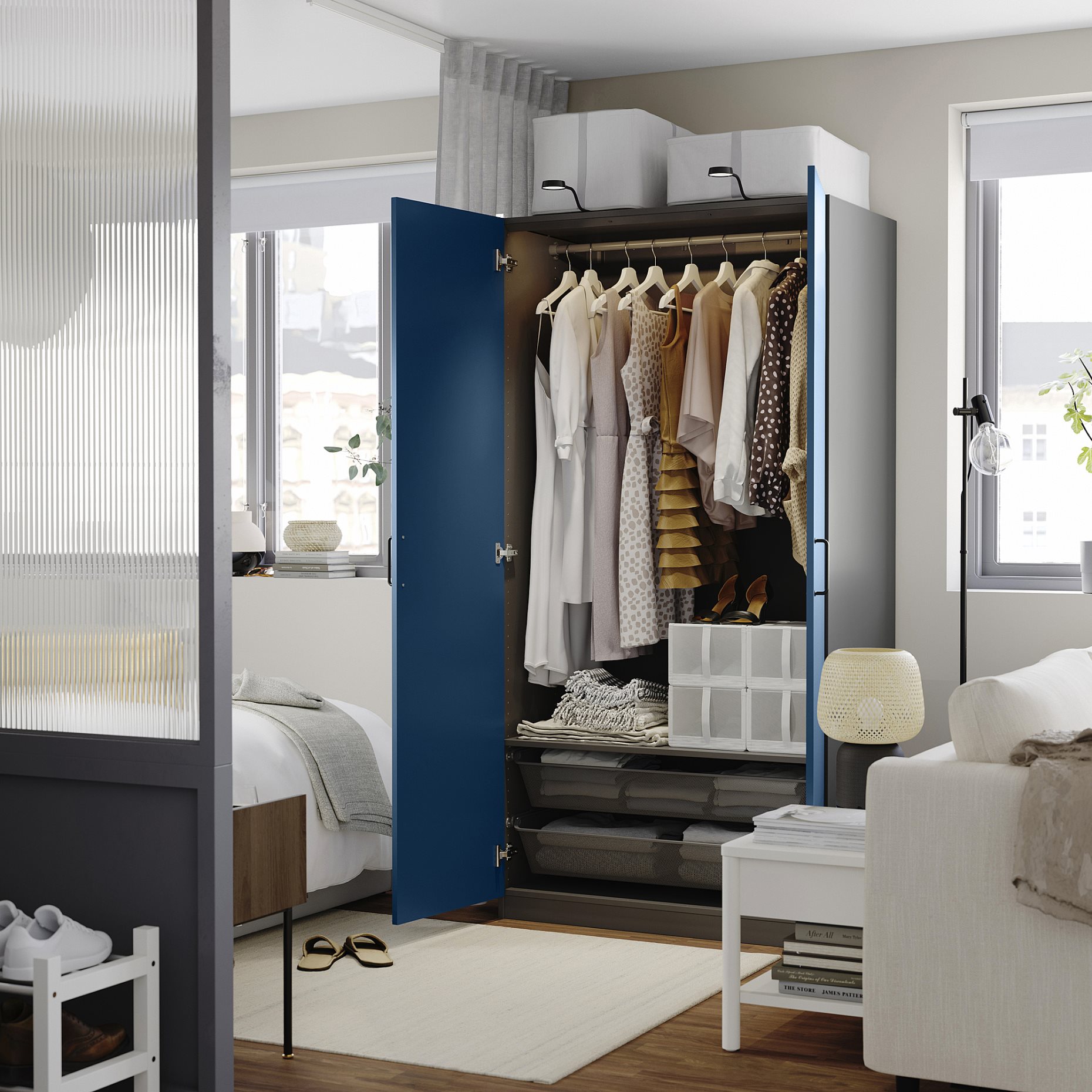 PAX/FYRUDDEN, wardrobe combination, 100x60x201 cm, 295.815.93