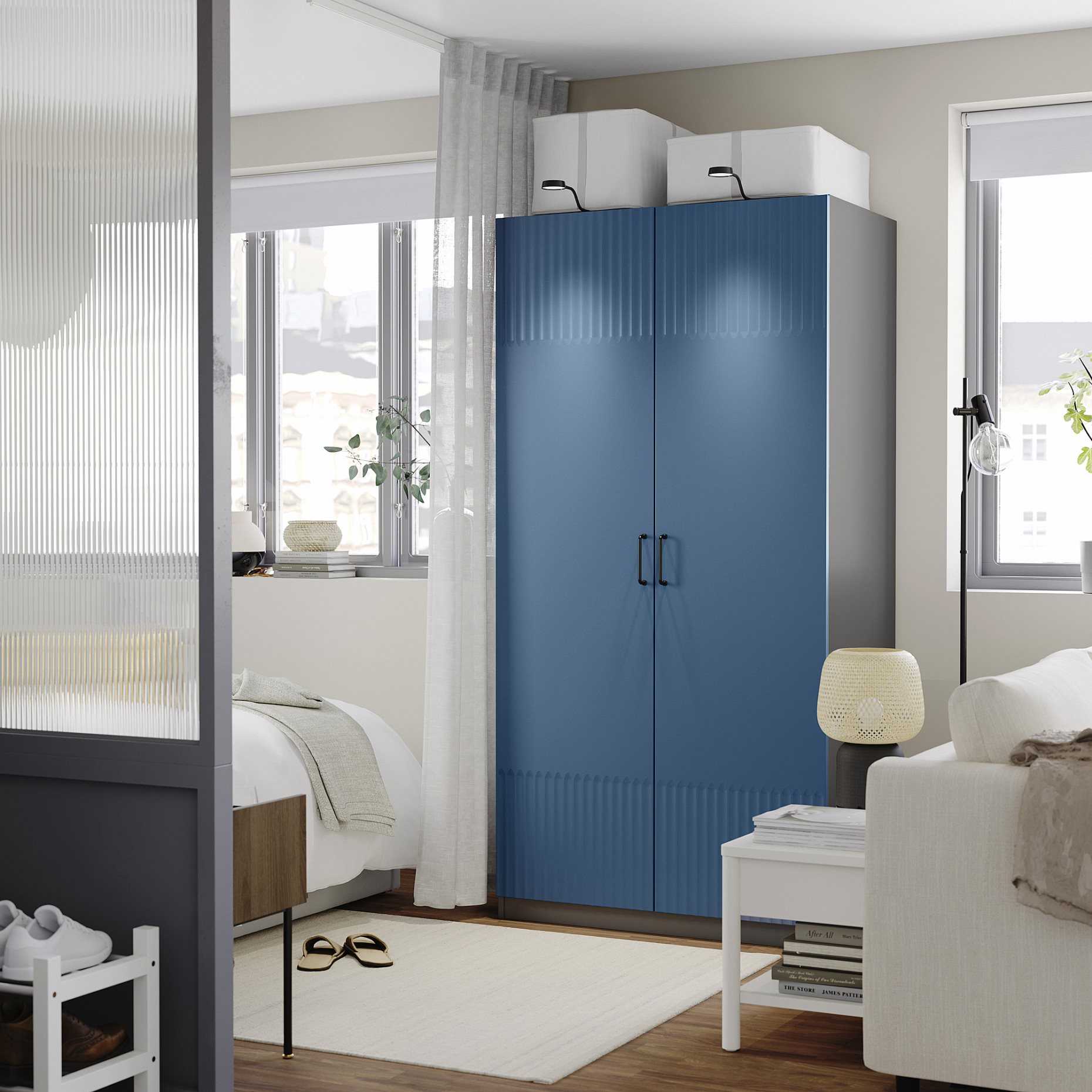 PAX/FYRUDDEN, wardrobe combination, 100x60x201 cm, 295.815.93