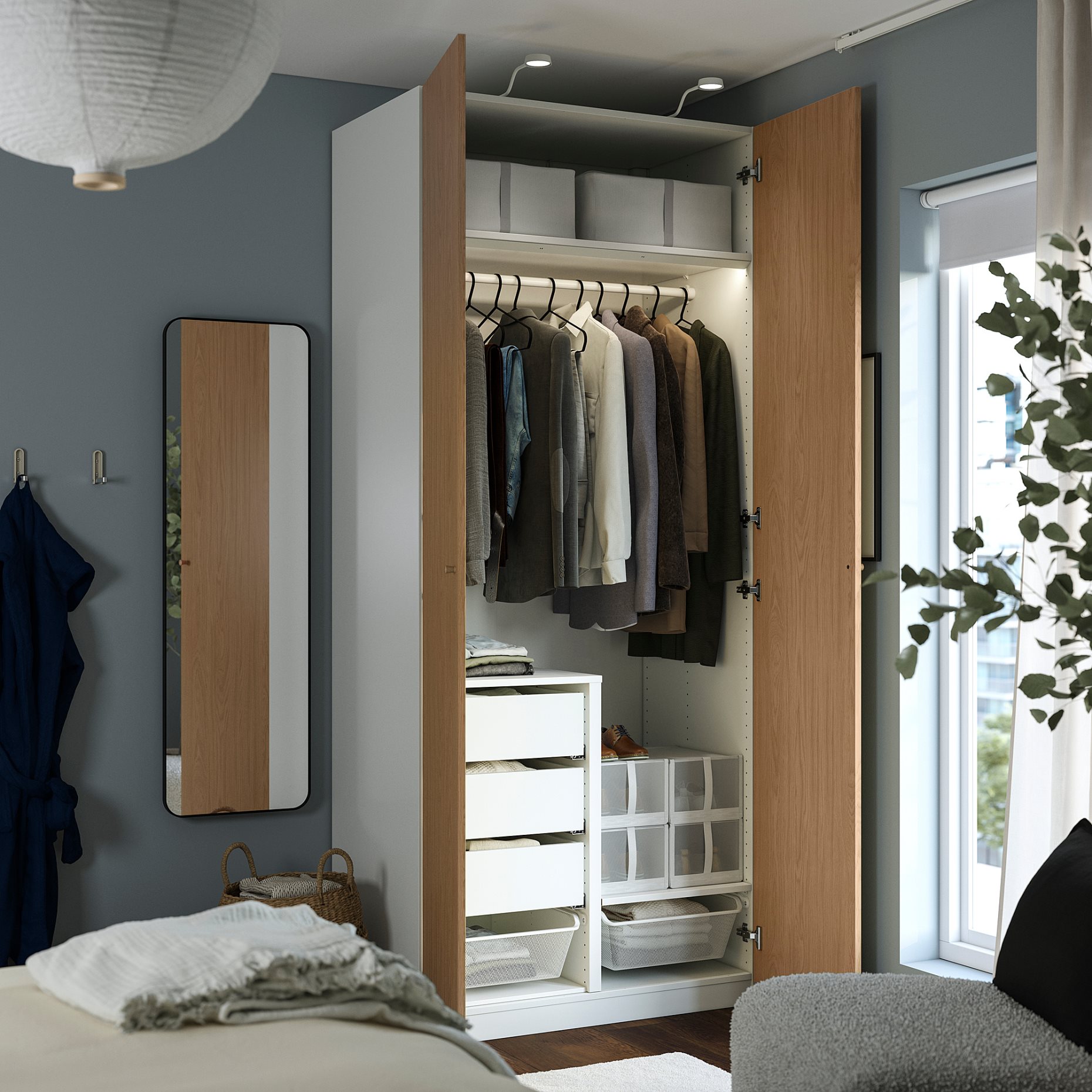 PAX/STORKLINTA, wardrobe combination, 100x60x236 cm, 296.091.39