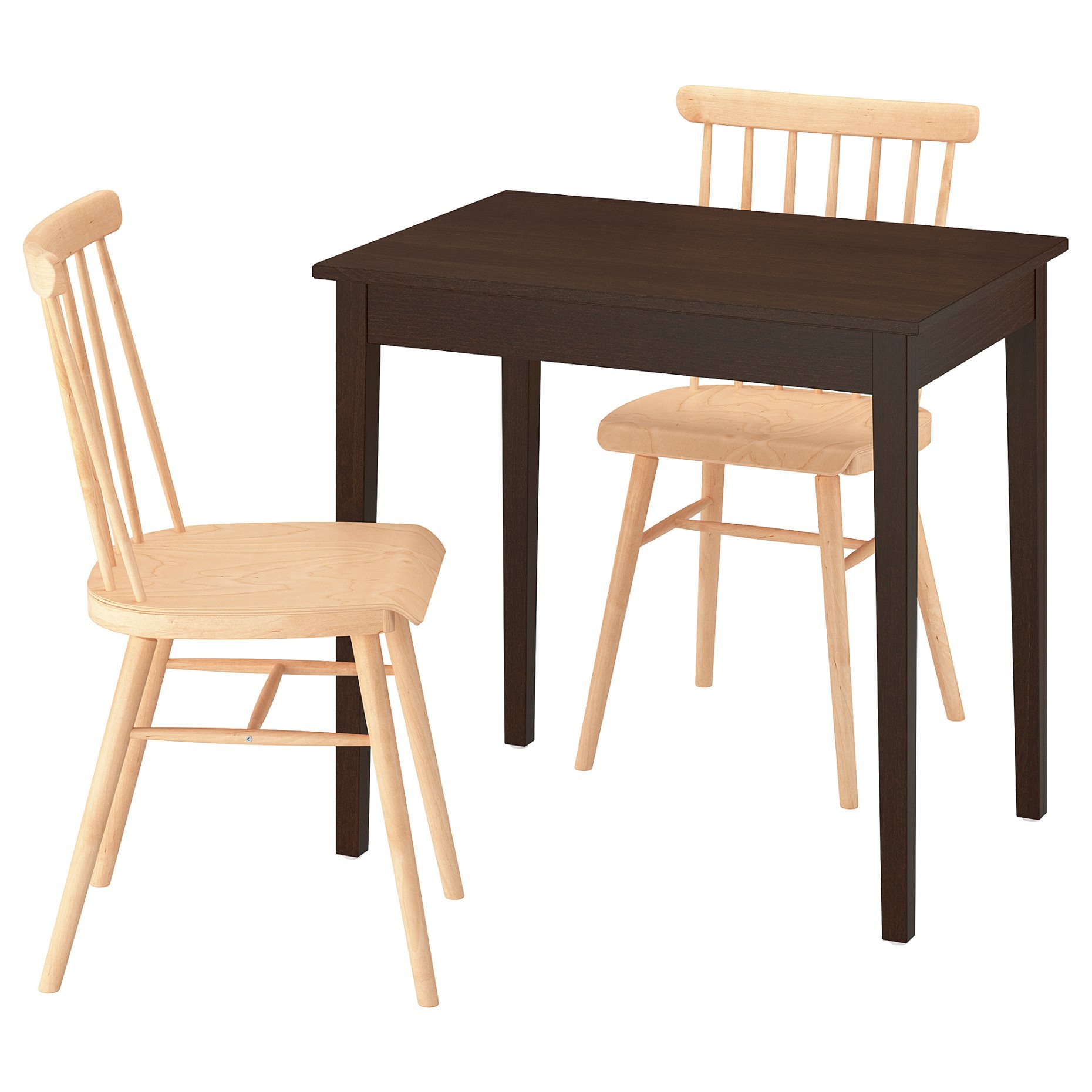 NÄSINGE/HÖGVED, table and 2 chairs, 80x60 cm, 296.101.47