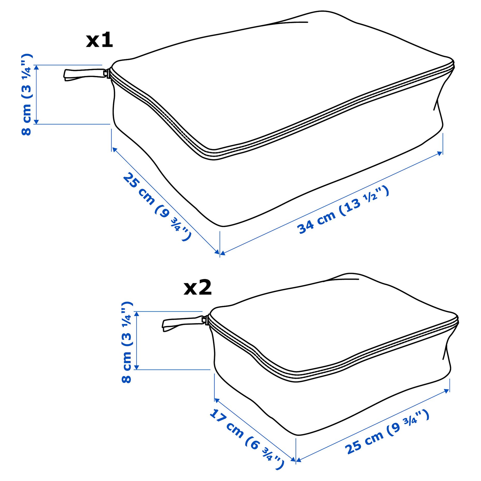 RENSARE, clothes bag, set of 3, 304.325.02