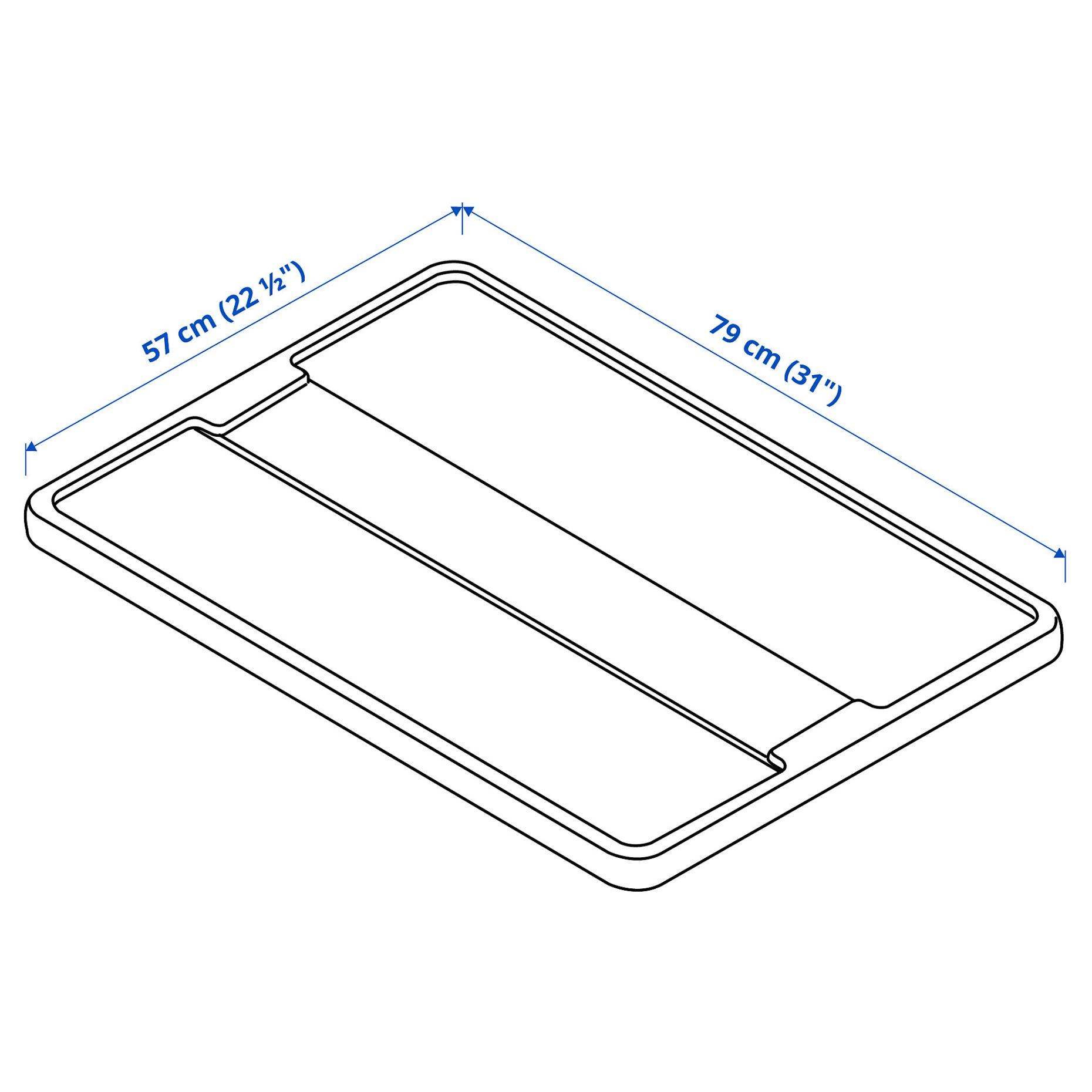 SAMLA, lid for box 55/130 l, 304.550.89
