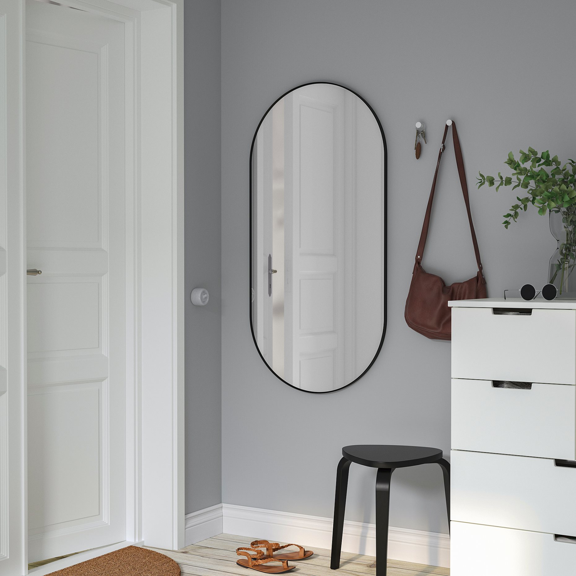 LINDBYN, καθρέφτης, 60x120 cm, 304.586.10