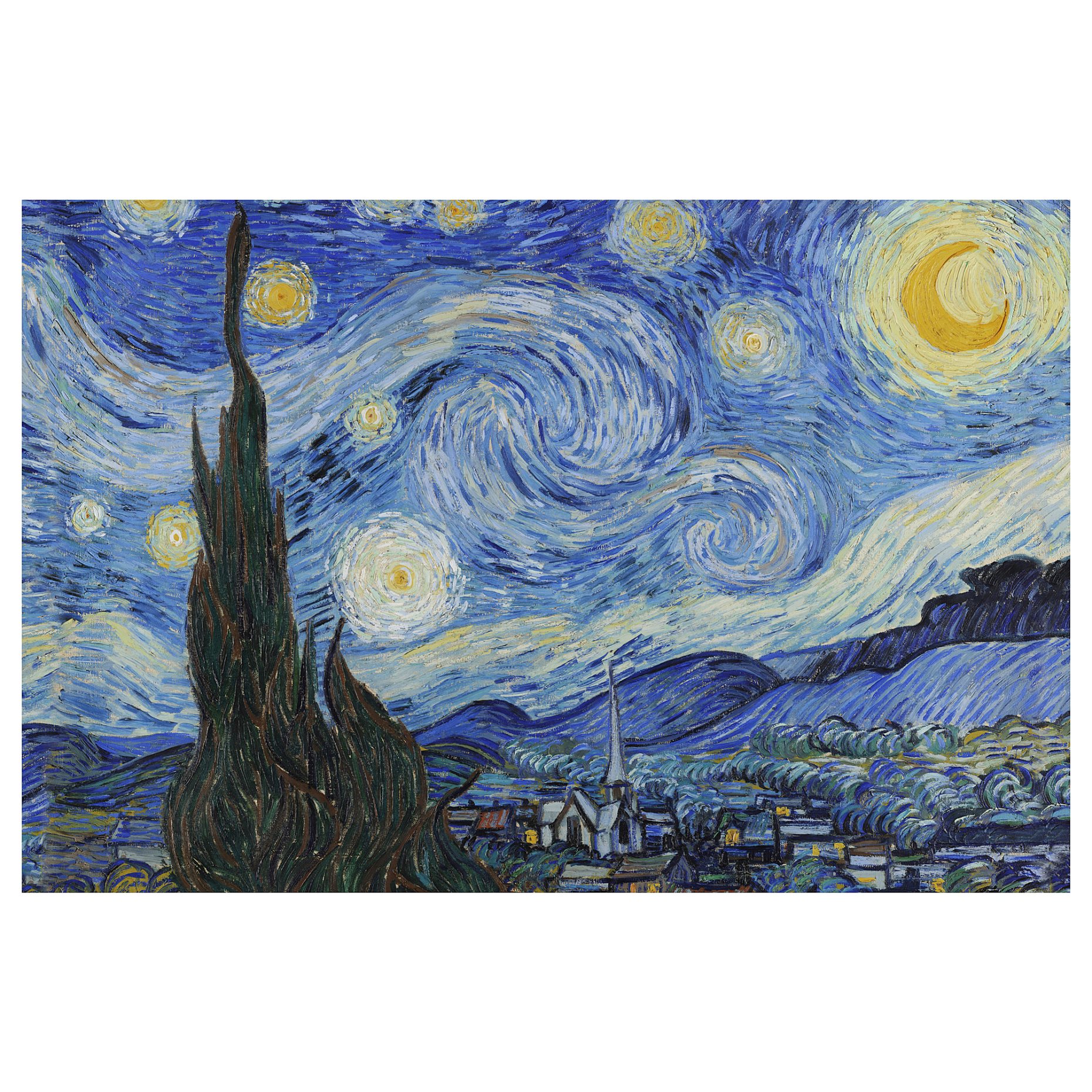 BJÖRKSTA, picture Starry Night, 118x78 cm, 304.799.24