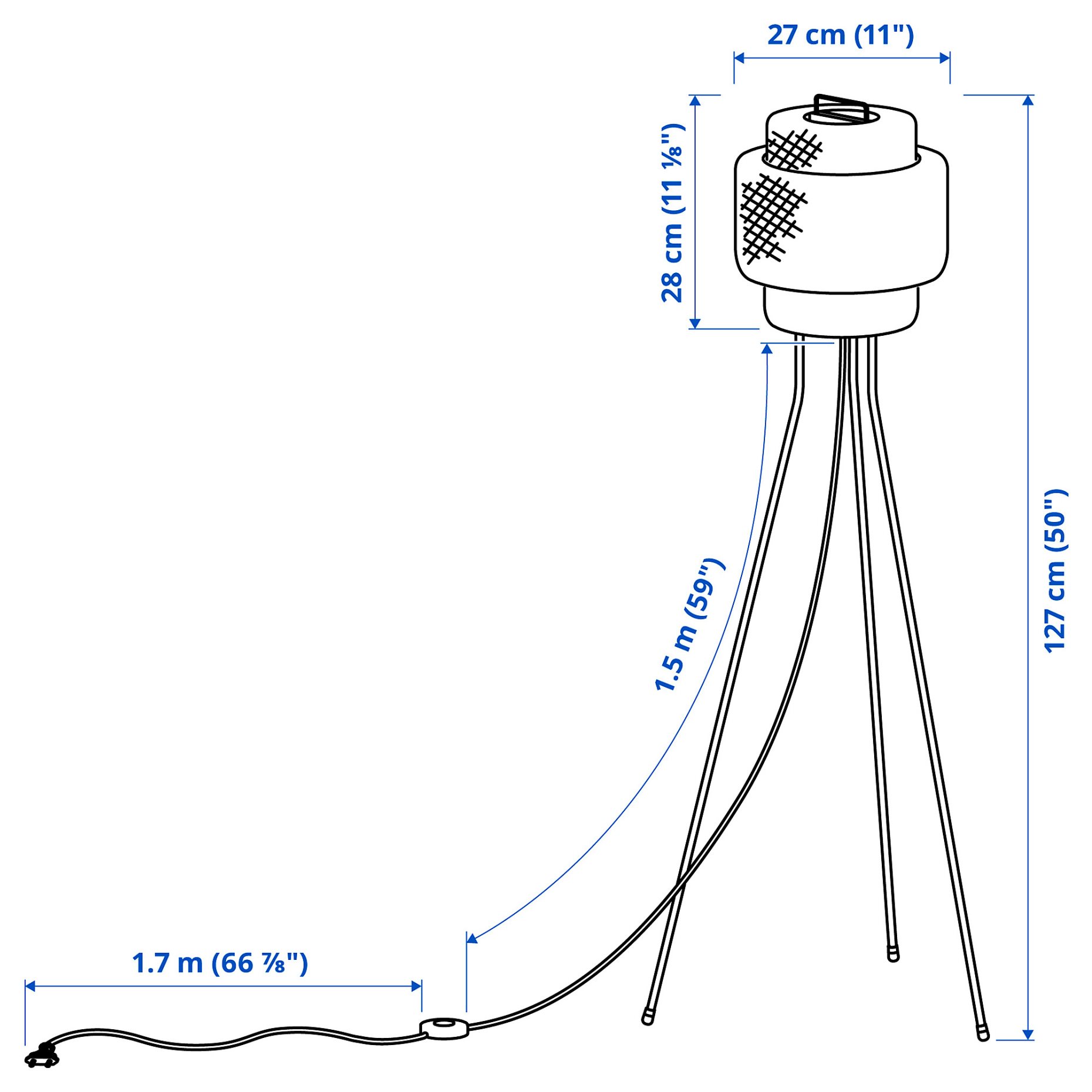 SINNERLIG, floor lamp/handmade, 305.012.13