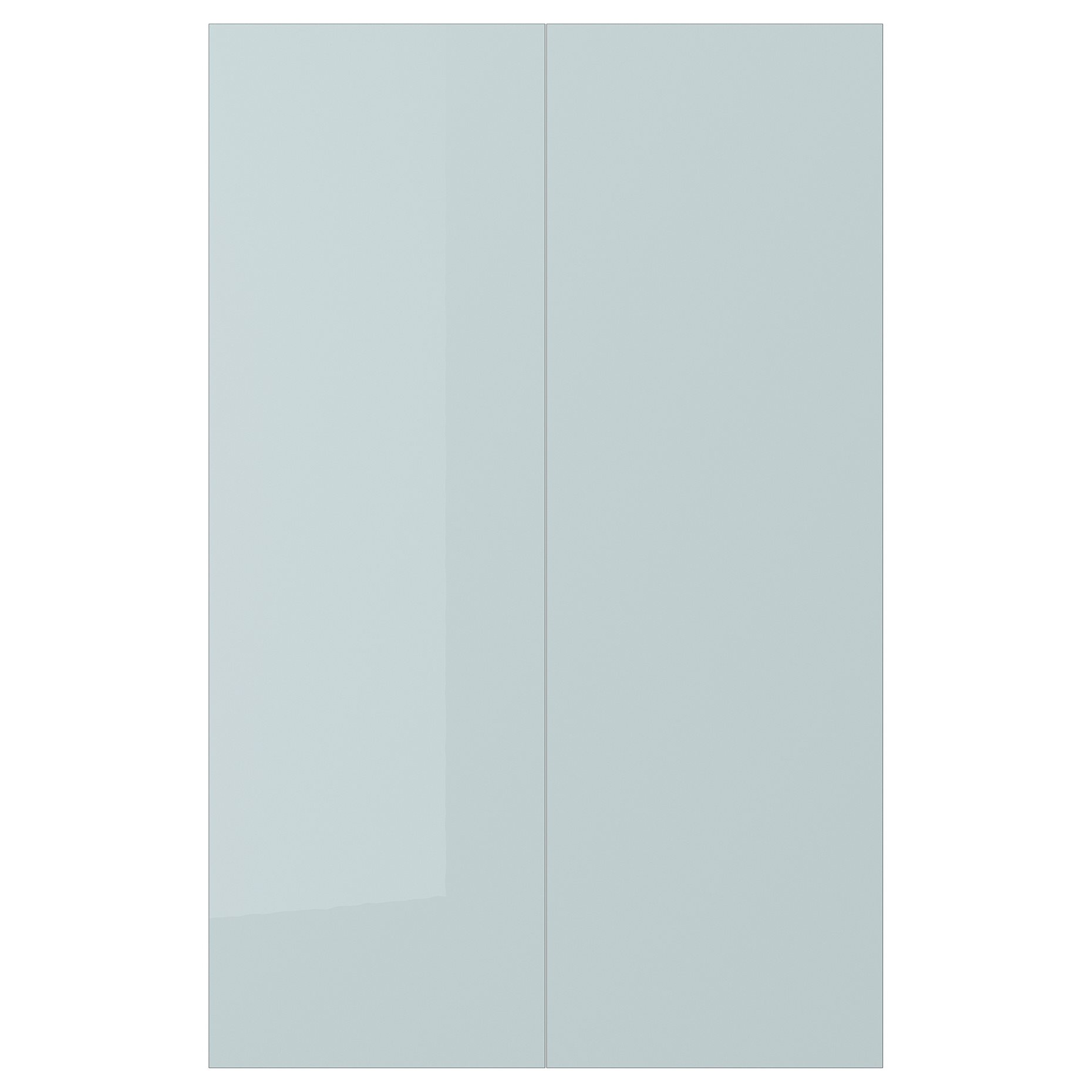 KALLARP, 2-piece door for corner base cabinet set/high-gloss, 25x80 cm, 305.201.55
