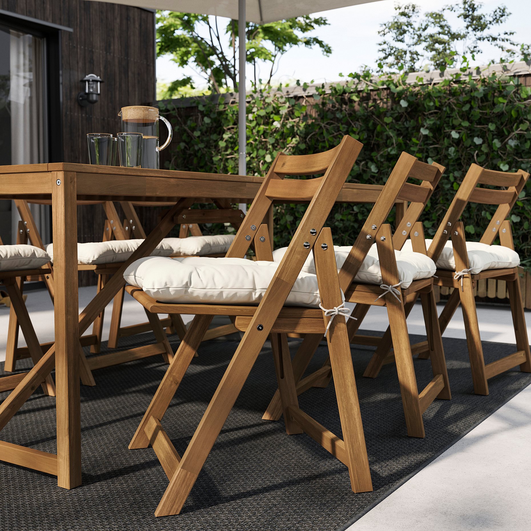 KUDDARNA, μαξιλάρι καρέκλας εξωτερικού χώρου, 44x44 cm, 305.472.30